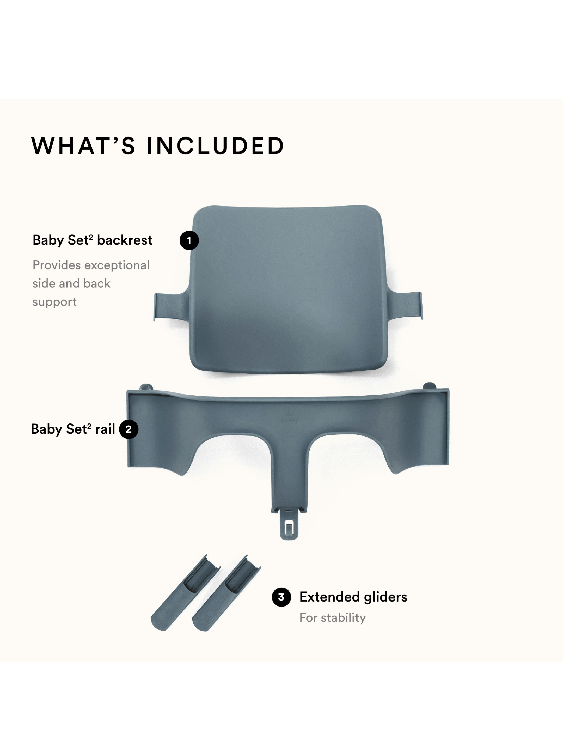 مجموعة الرضع تريب تراب 2 من ستوك - أزرق image number 2