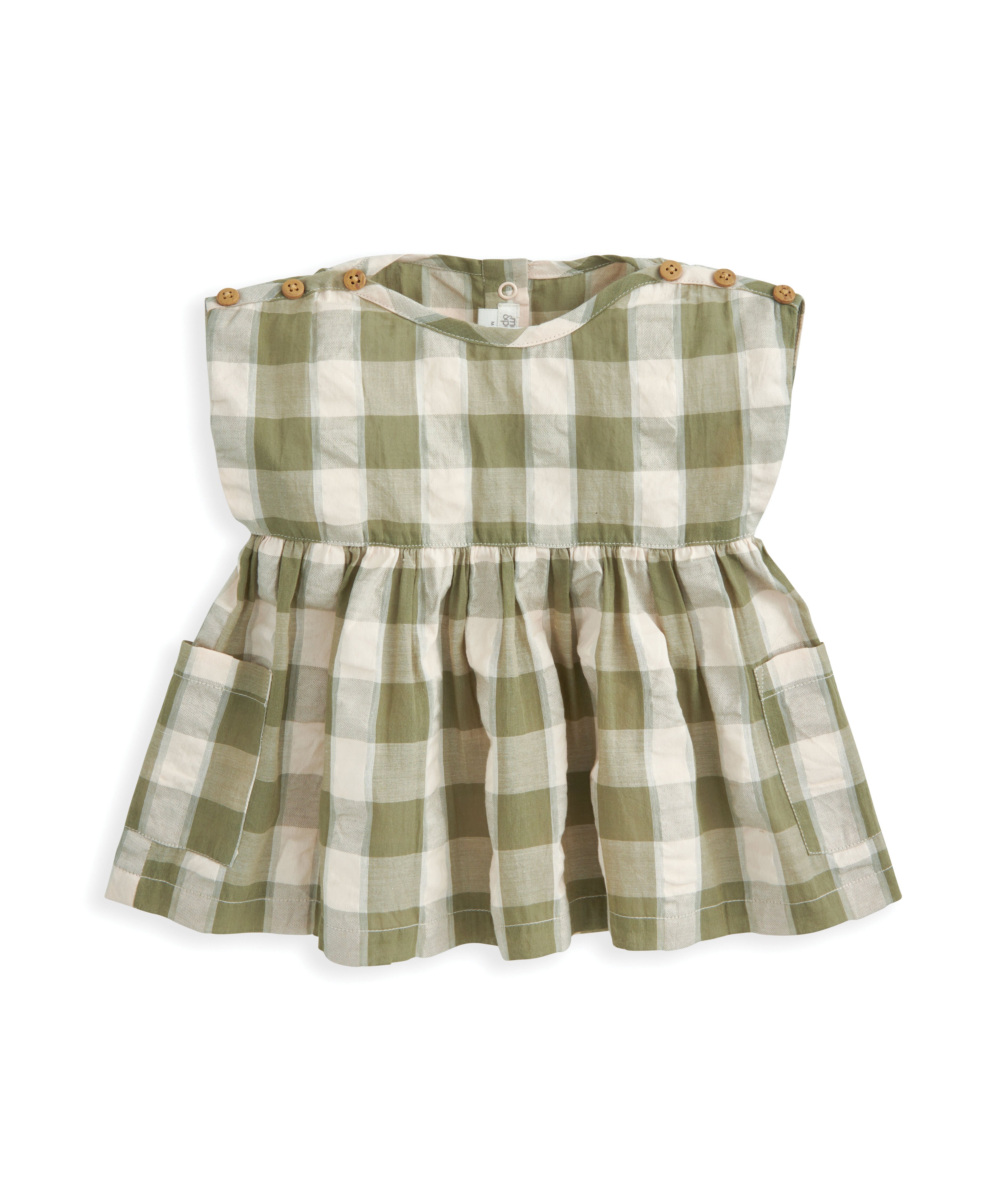 طقم بنقشة مربعات غينغهام - قطعتان image number 3