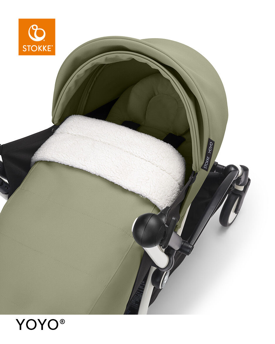 Stokke YOYO3 Black Frame with 0+ Newborn Pack Olive image number 2