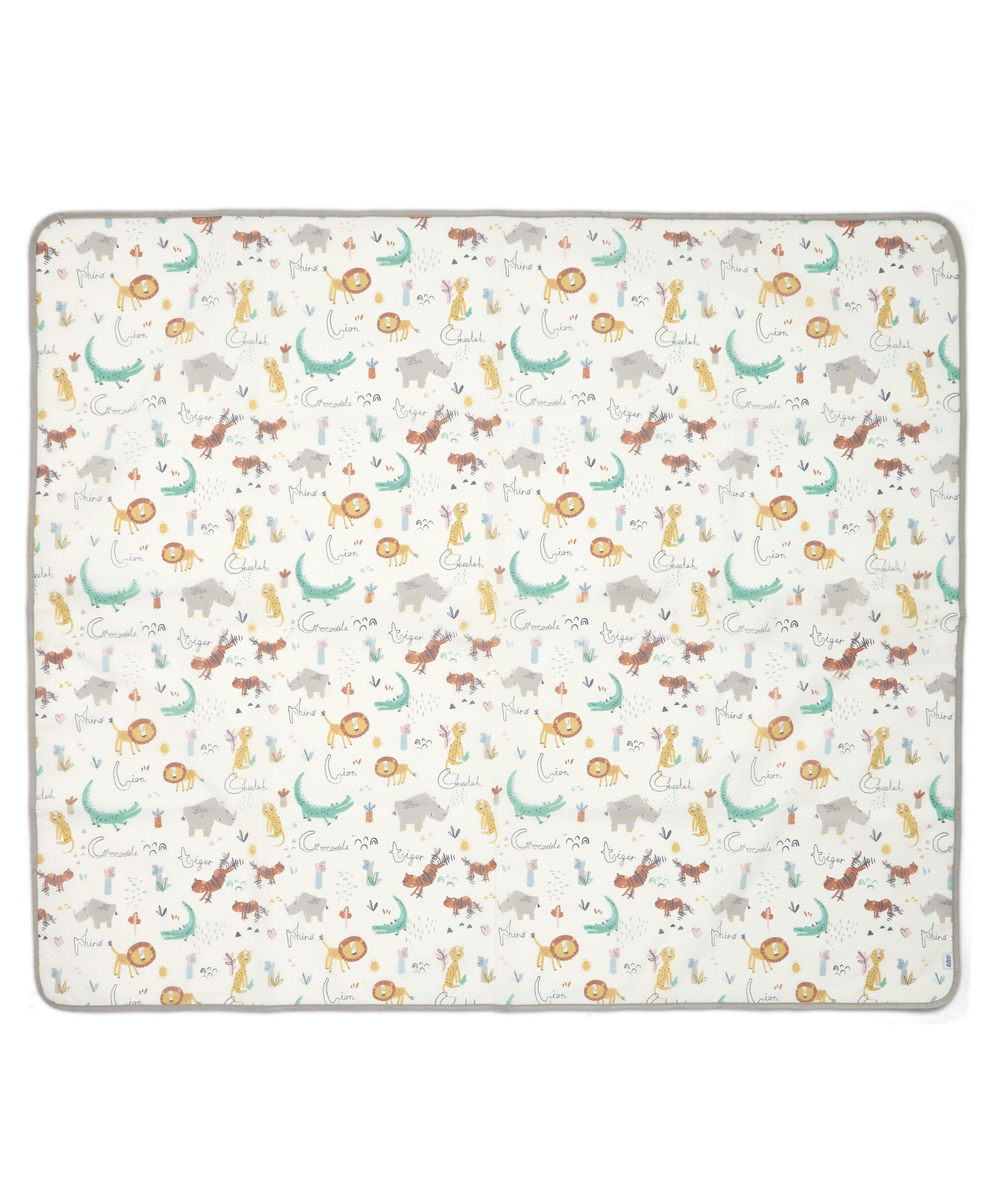 مفرش للحماية من الانسكابات - نقشة غابة وأحرف image number 1