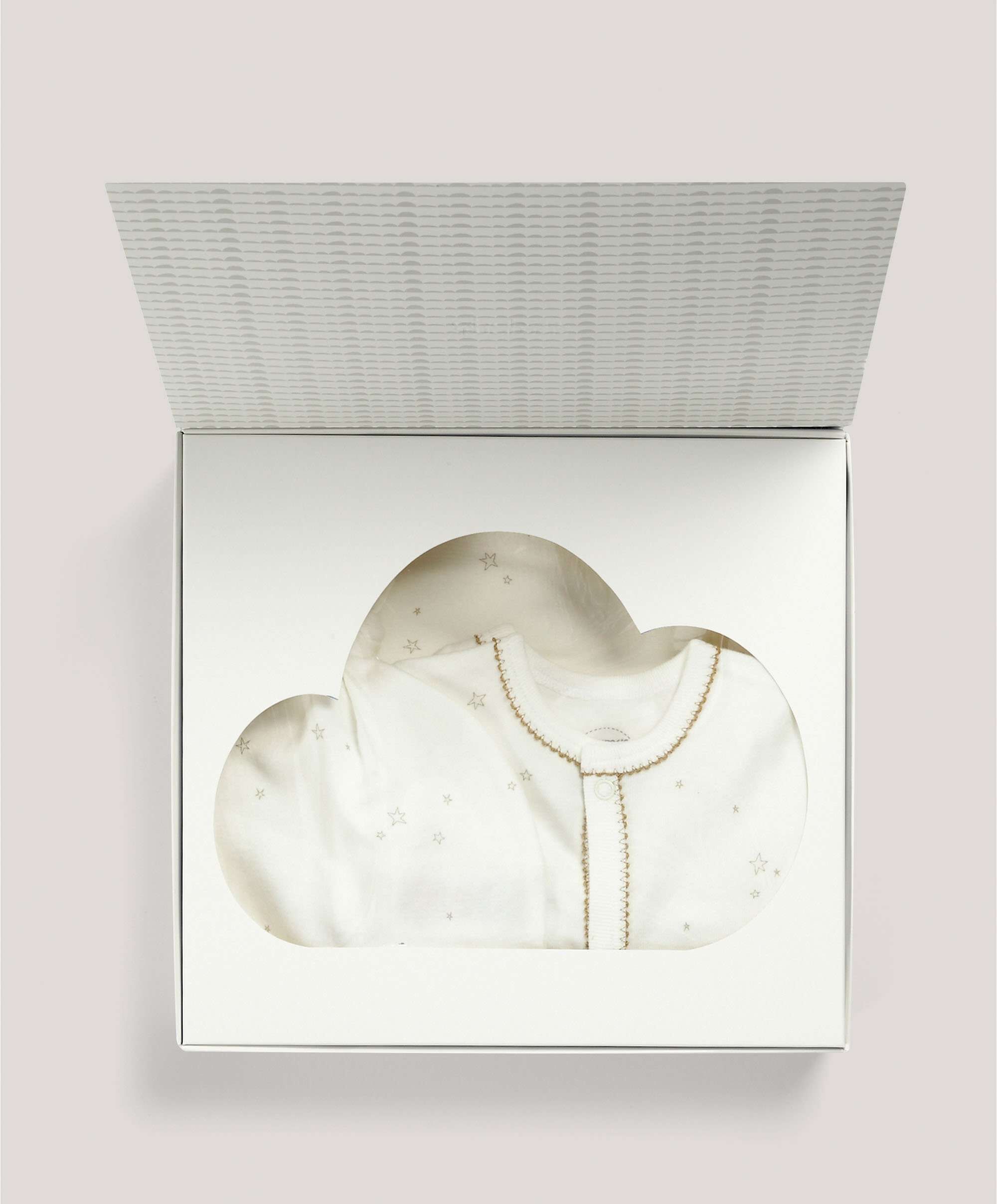 صندوق هدايا به قبعة وبطانية منقوشتان من All-In-One باللون الرملي image number 2