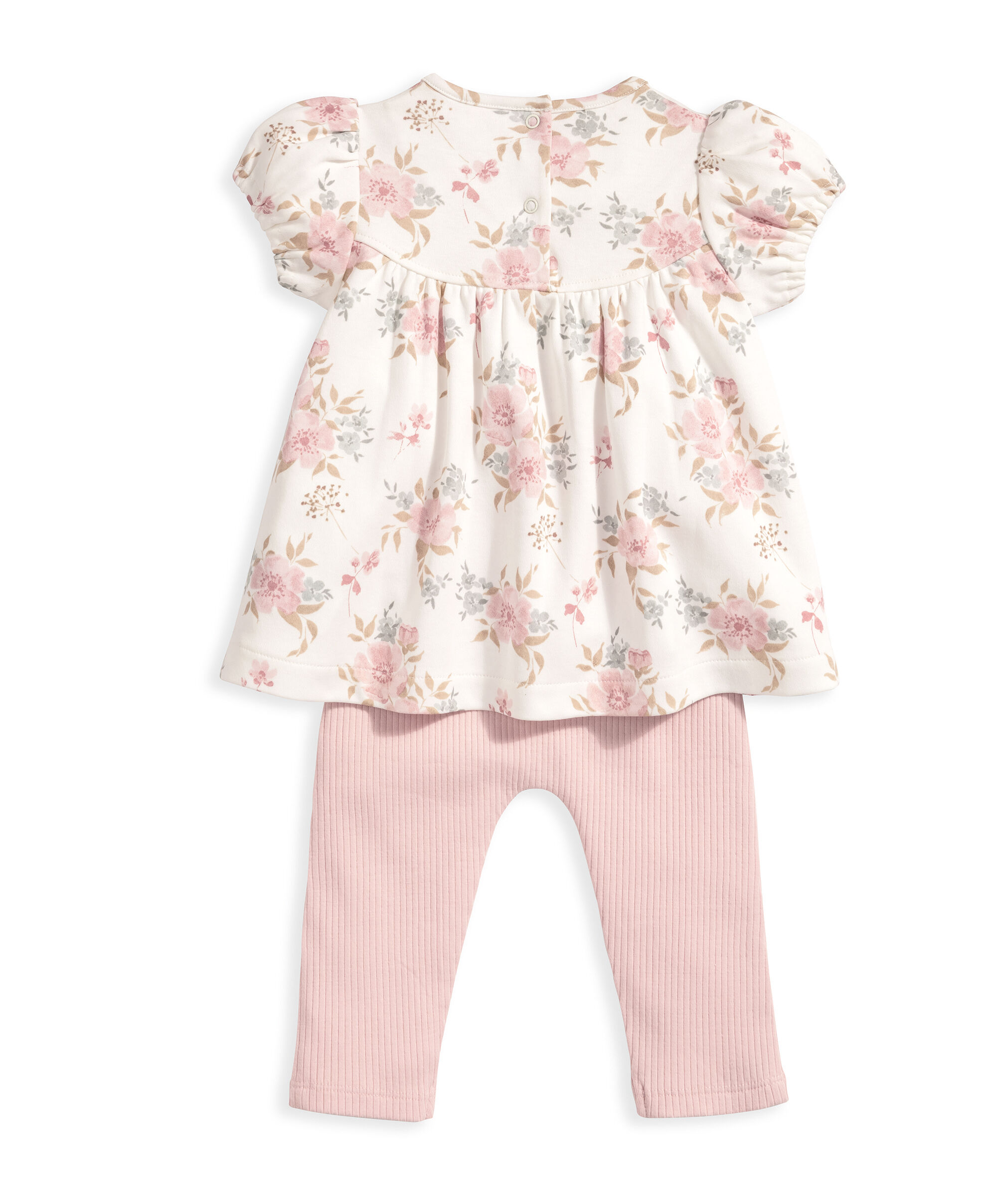 طقم تي شيرت بنقشة زهور ولغينغز image number 3