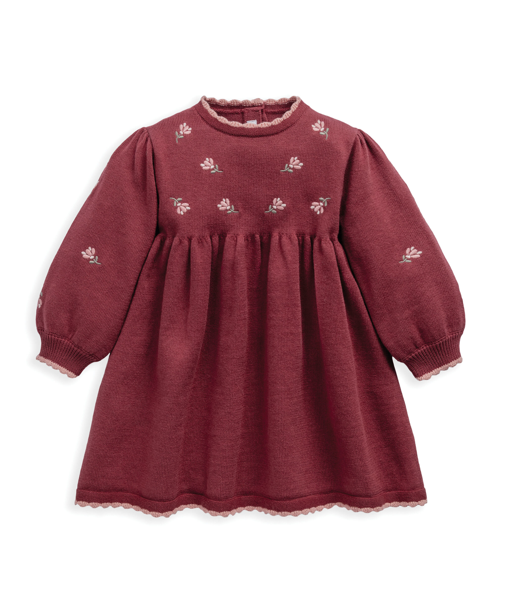 فستان بزهور مطرزة image number 2