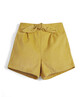 Bow Cord Shorts - Mustard image number 1