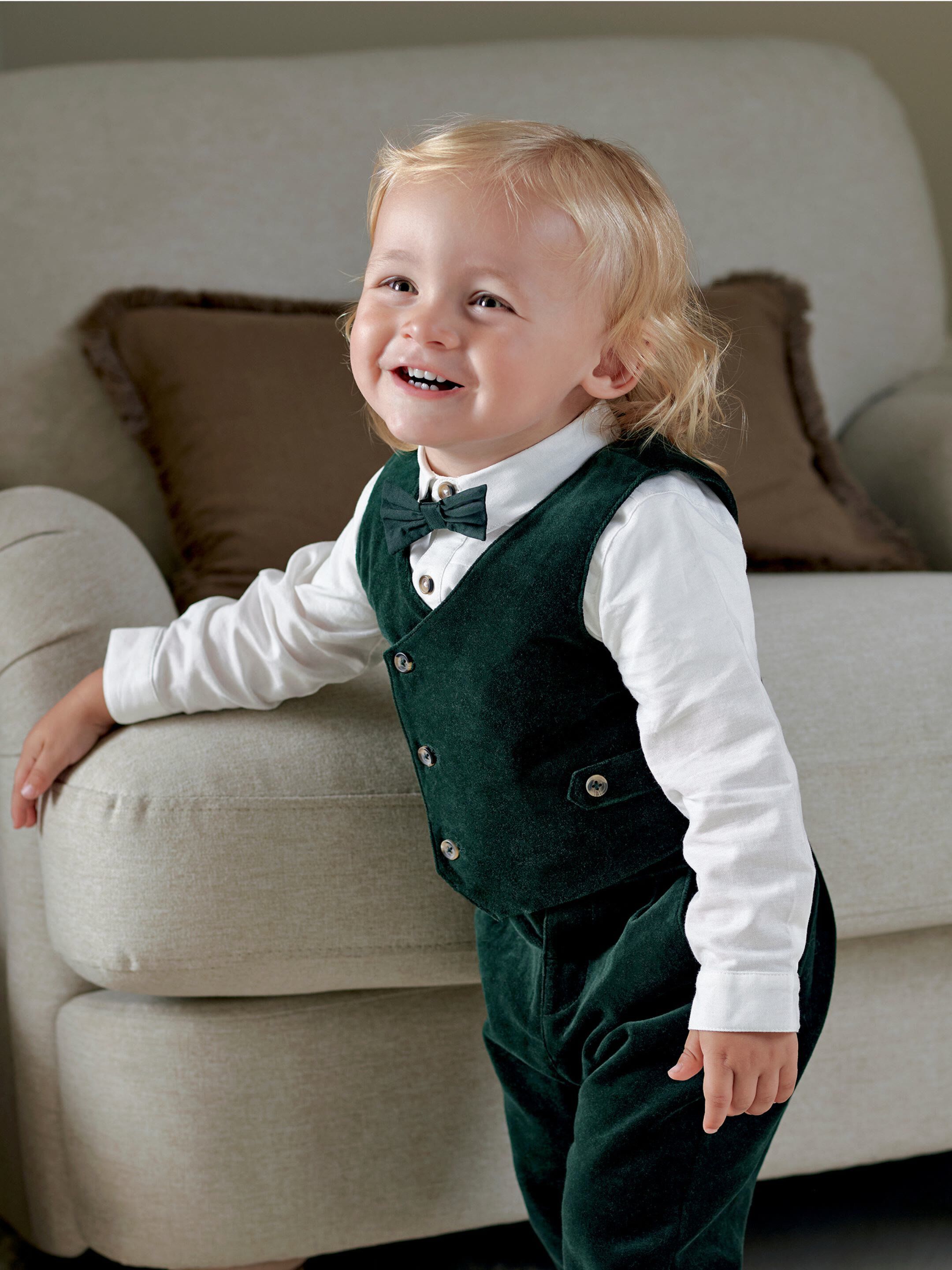 4-Piece Green Velvet Suit image number 4