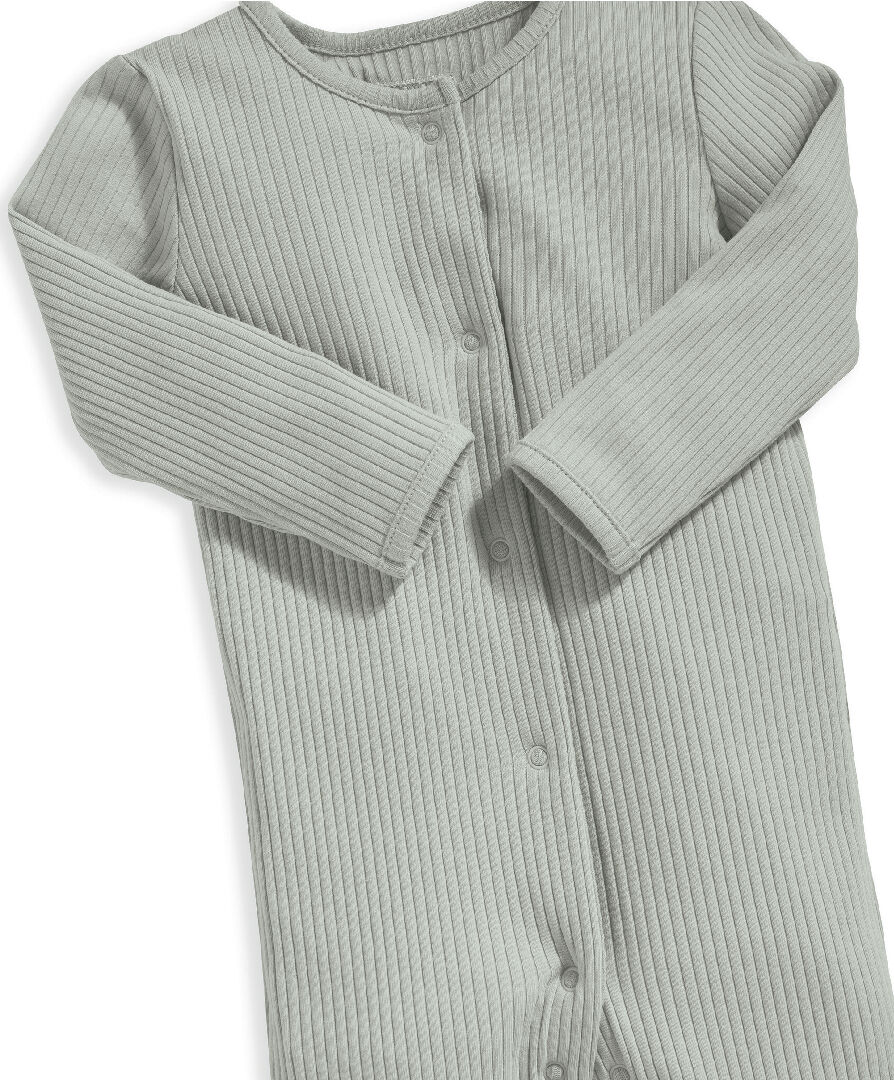 بيجاما قطعة واحدة نسيج عضوي مضلع - أخضر image number 2