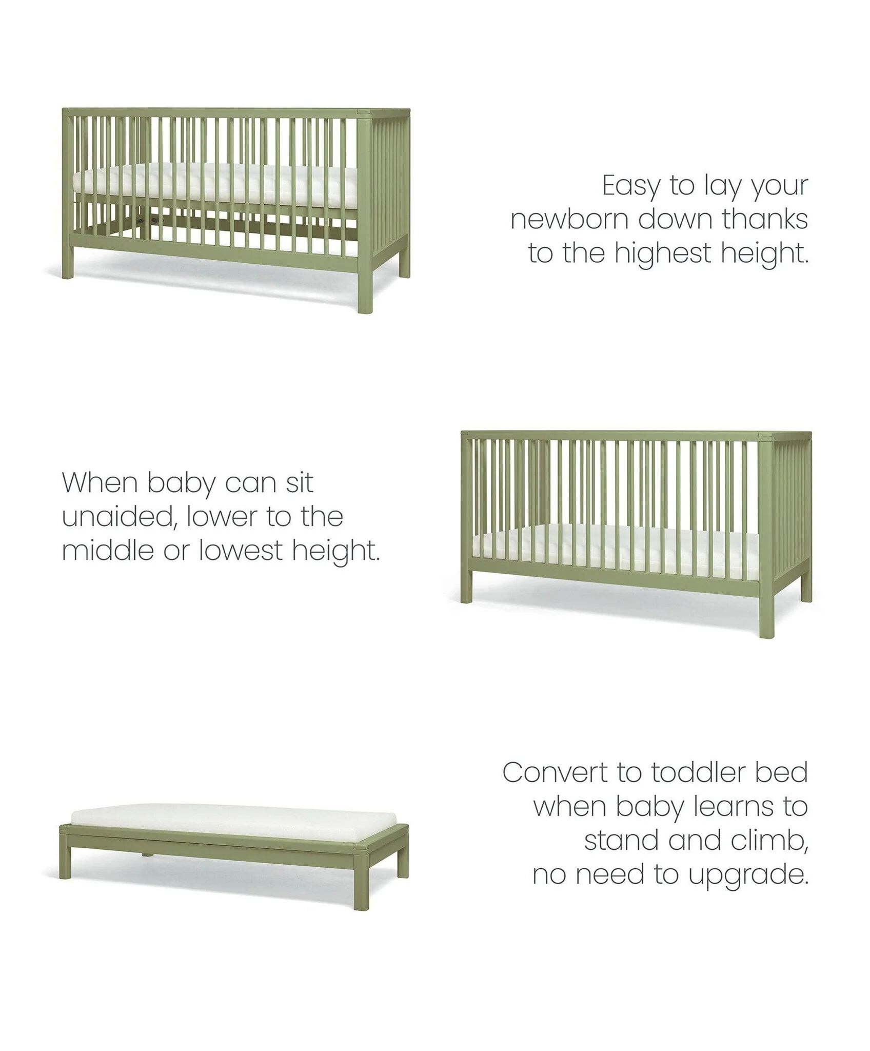 مهد سولو صغير - أخضر image number 2