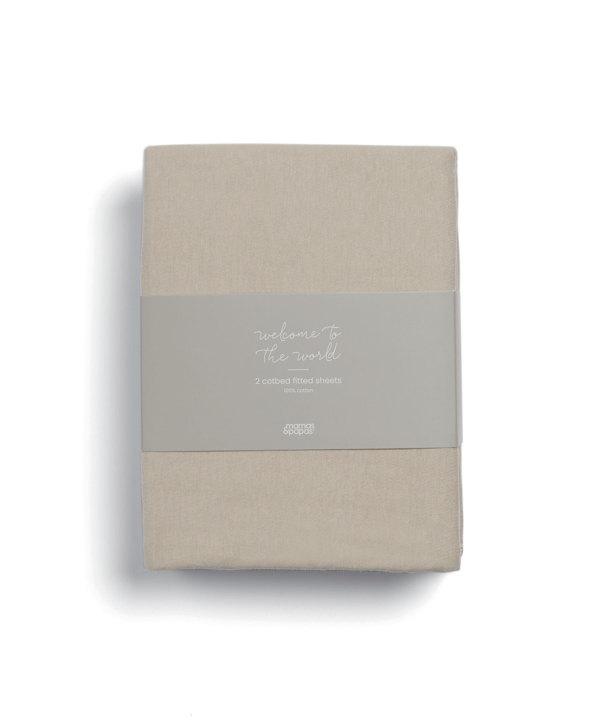 طقم شرشف بحواف مطاطية ويلكم تو ذا وورلد داكلينج بلون موكا - قطعتان image number 3