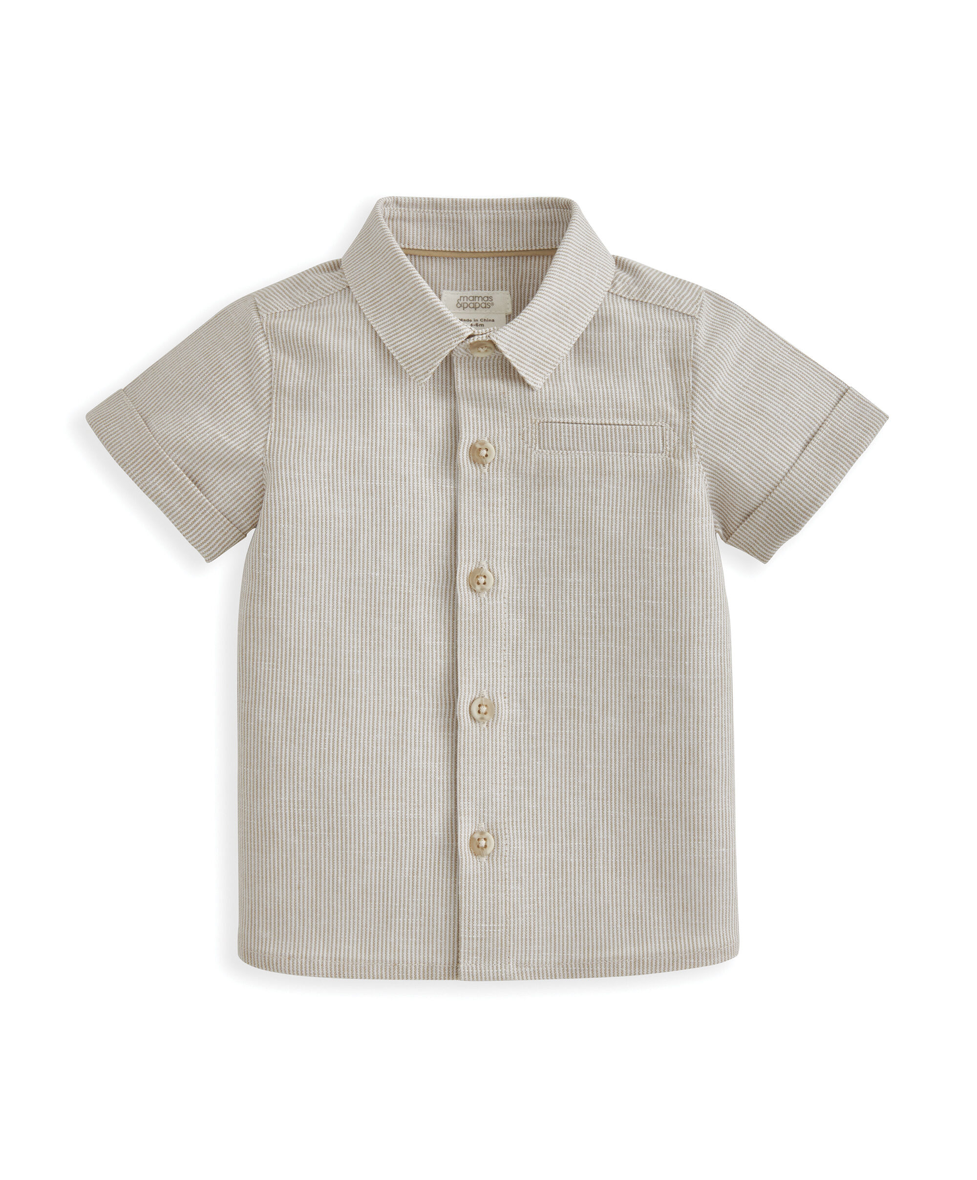 طقم قميص وشورت بتصميم مخطط - قطعتين image number 3