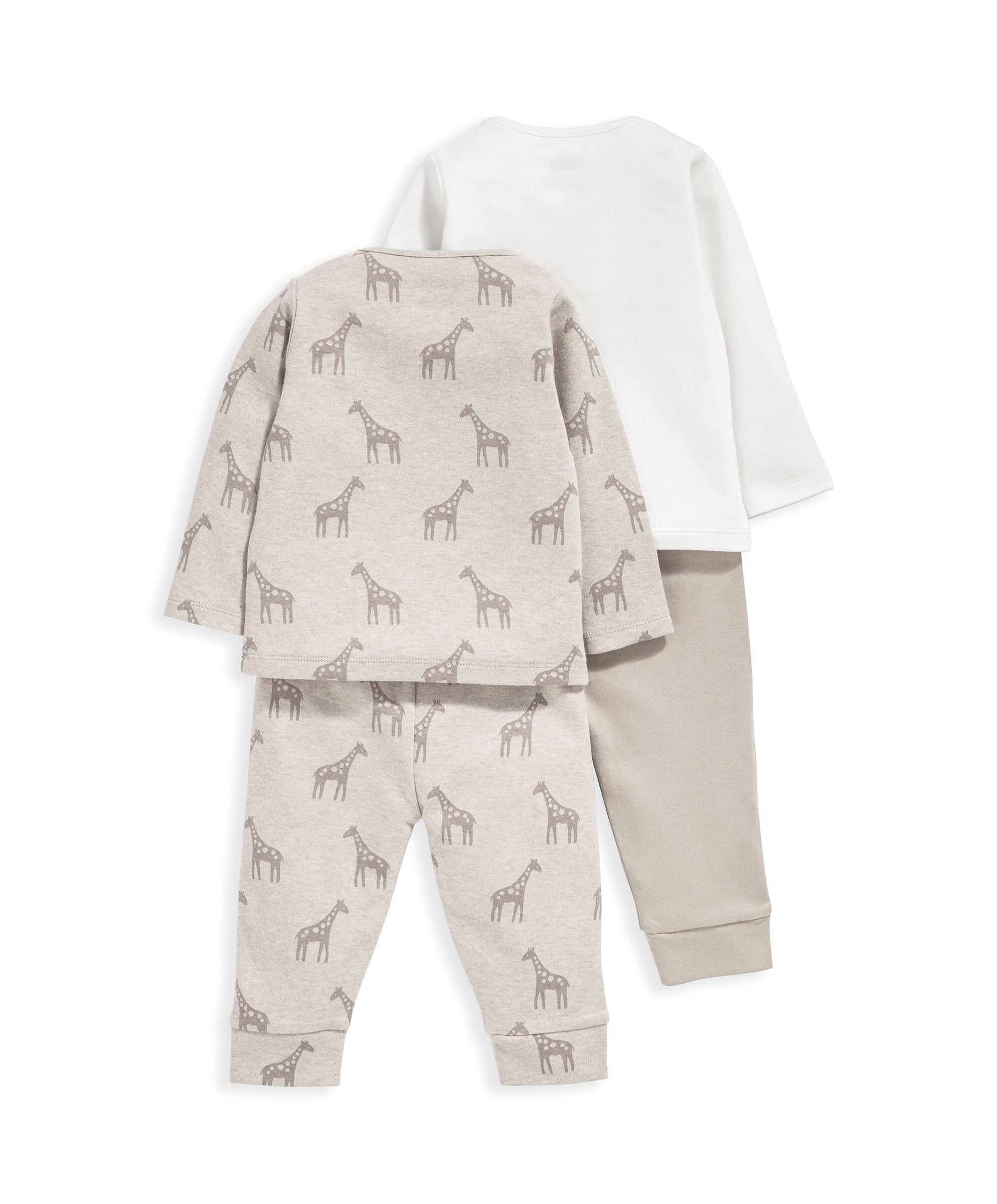 طقم بيجاما بنقشة سفاري وأكمام طويلة - قطعتان image number 3