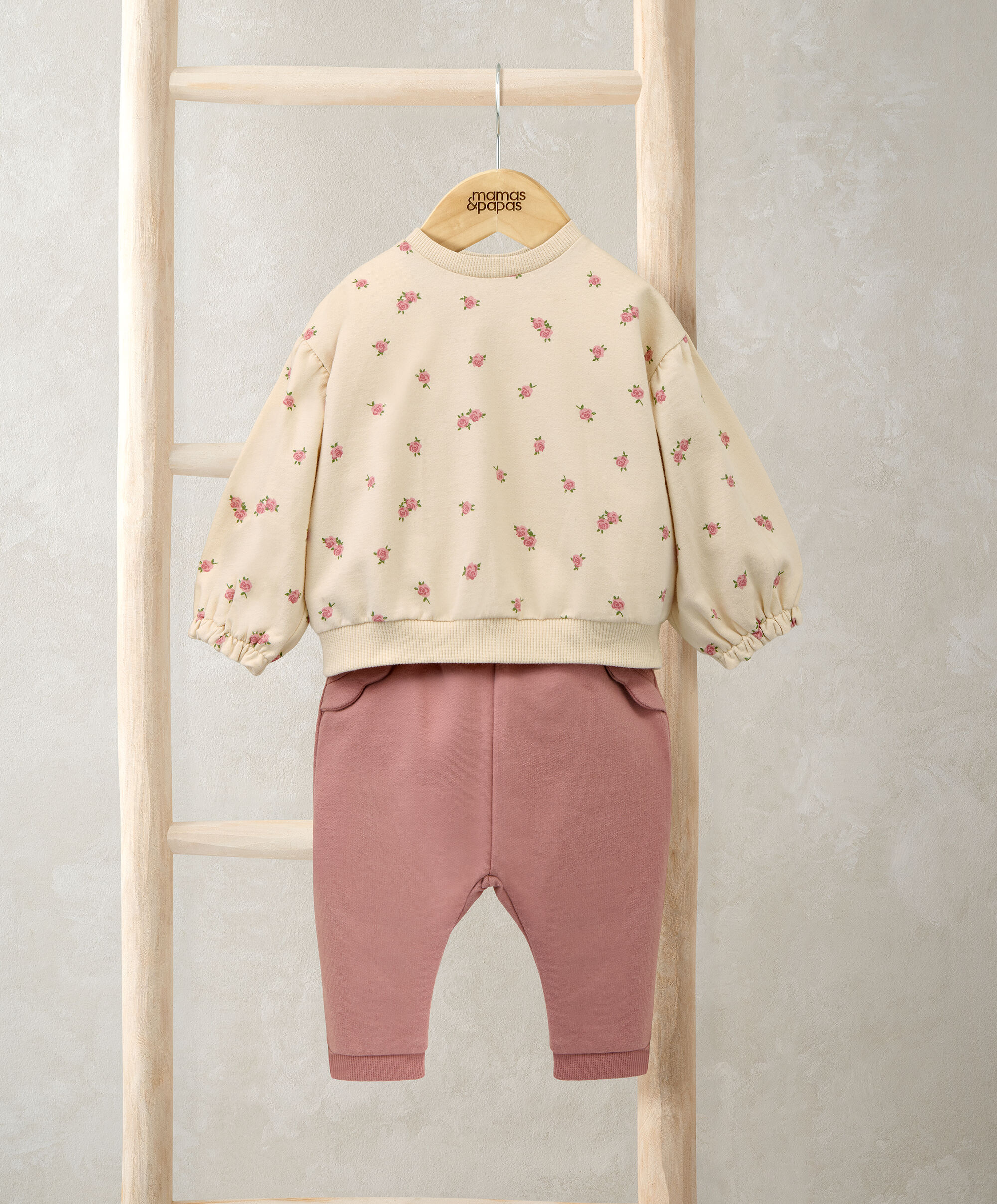 طقم سويت شيرت وبنطال رياضي، قطعتين