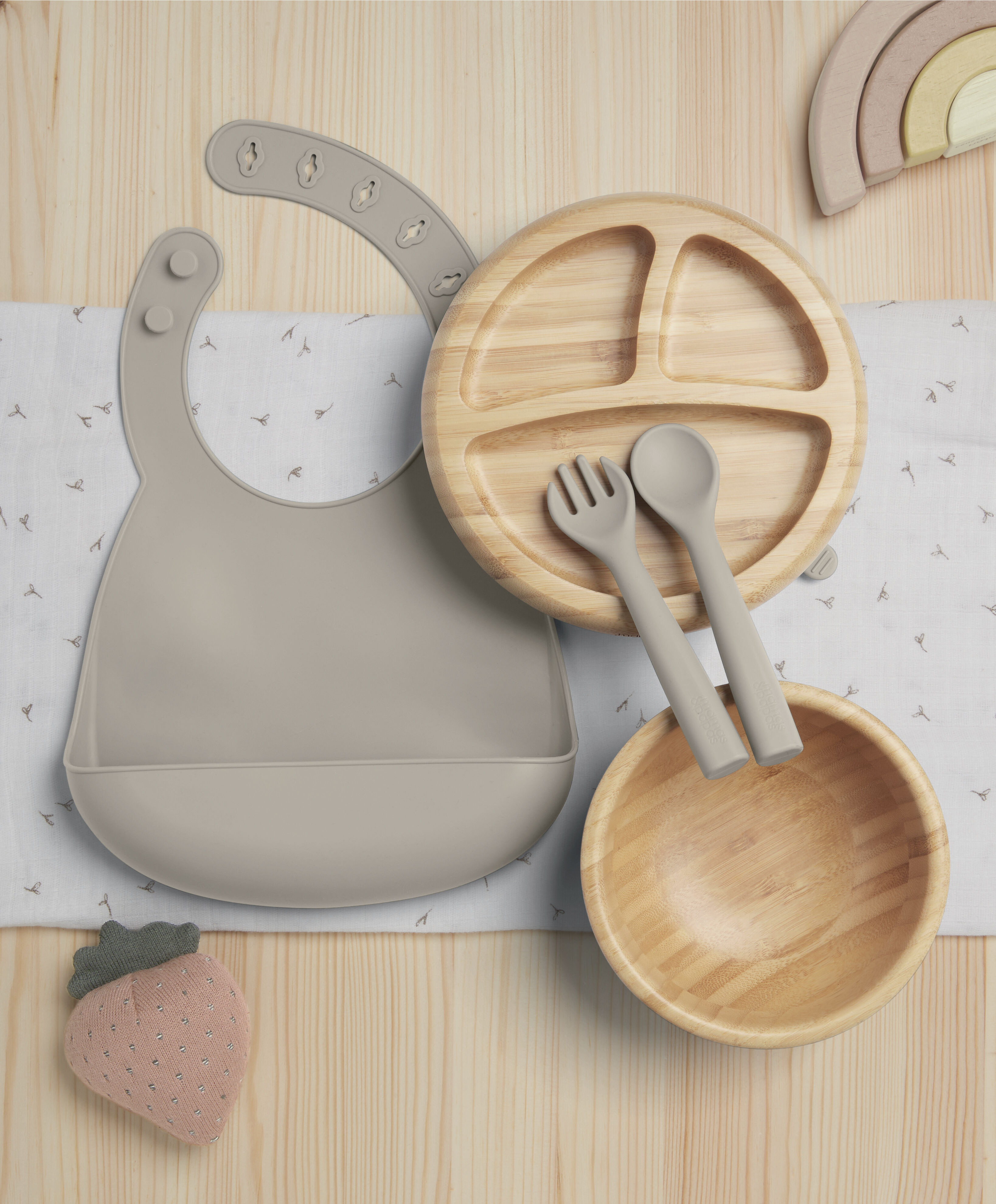 مجموعة أدوات طعام بامبو - ترافل image number 1