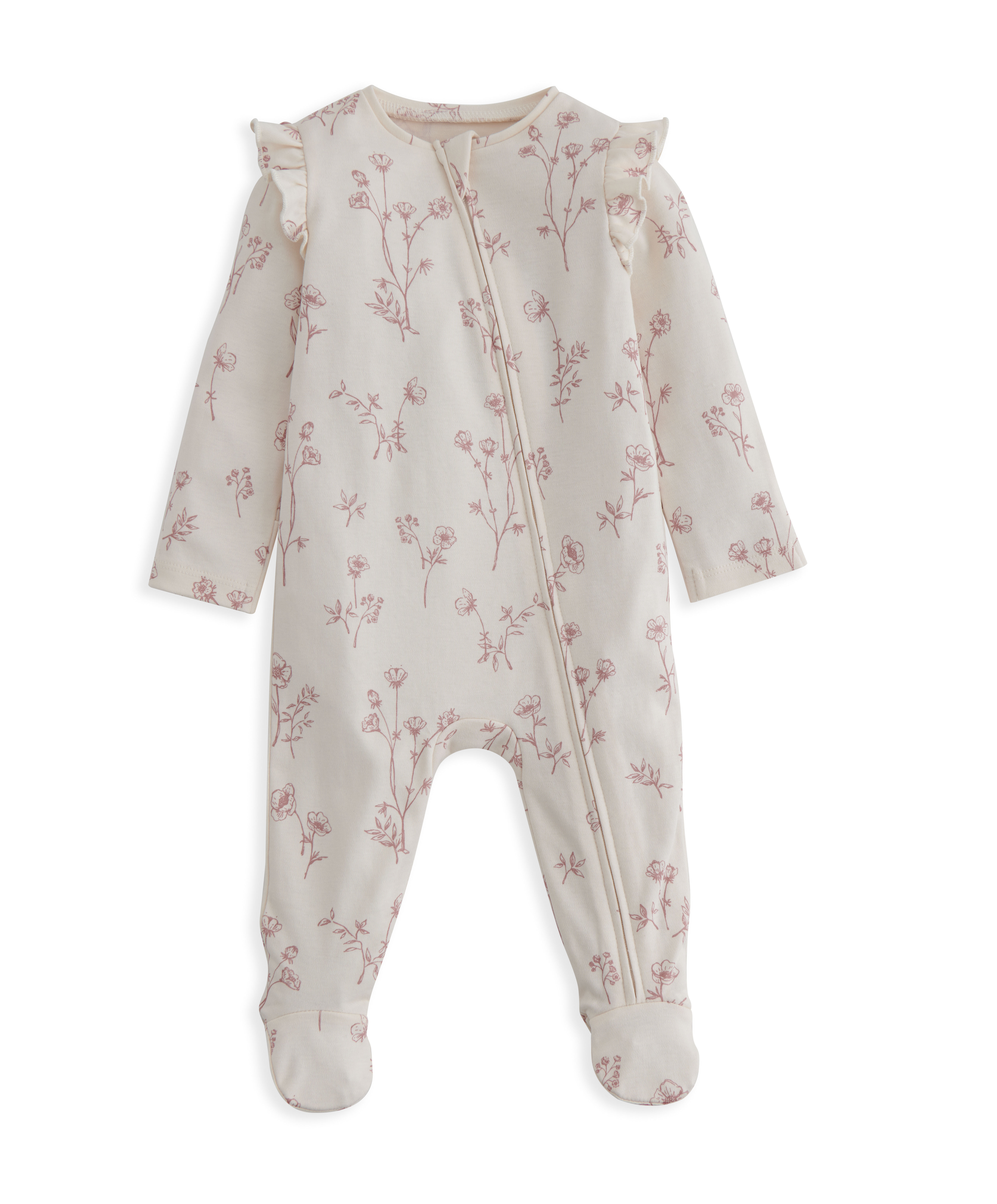 لباس الكل في واحد بنقشة زهور بالكامل image number 2