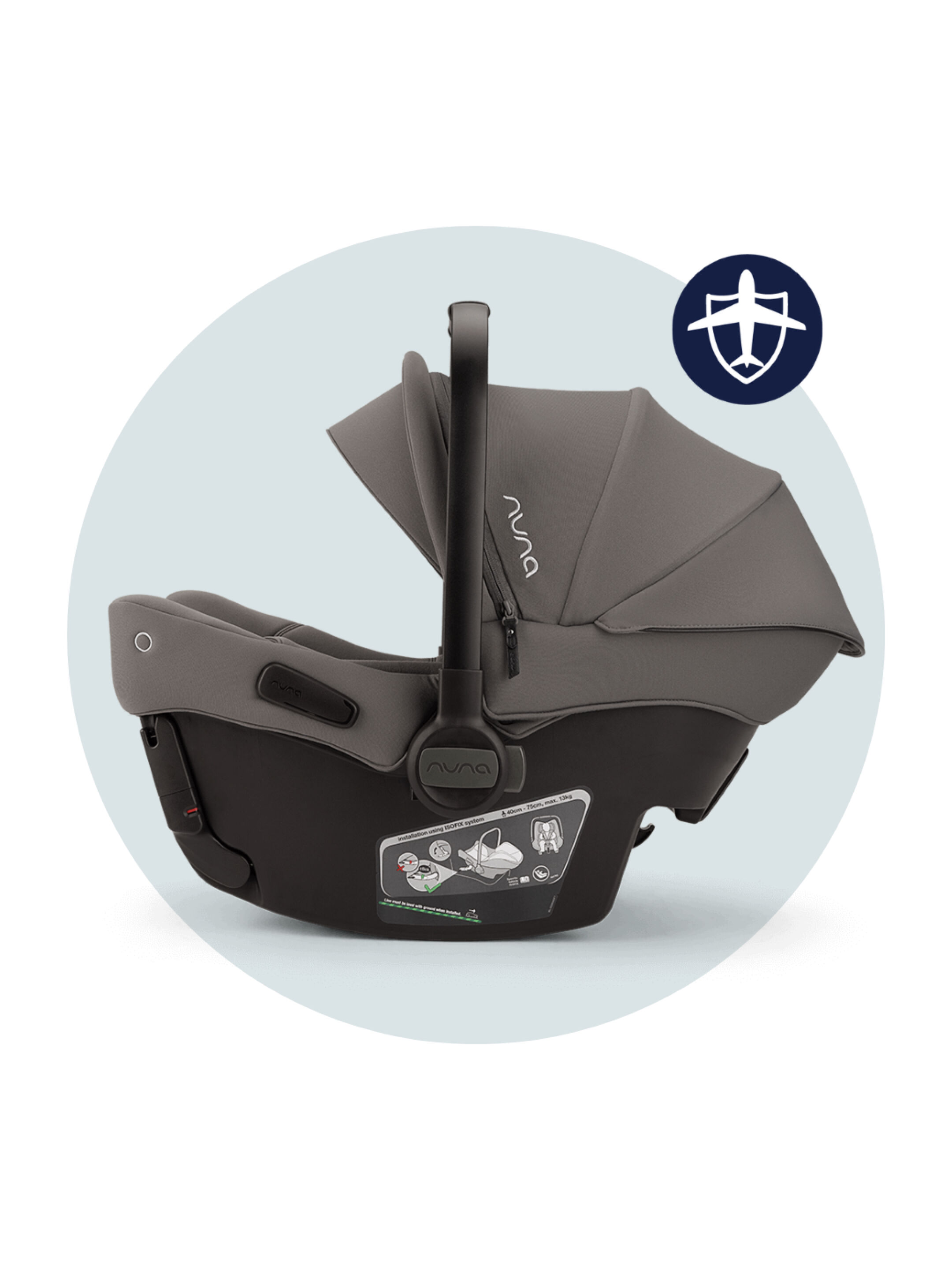مقعد سيارة نونا بيبا أوربن للرضع - كافيار image number 2