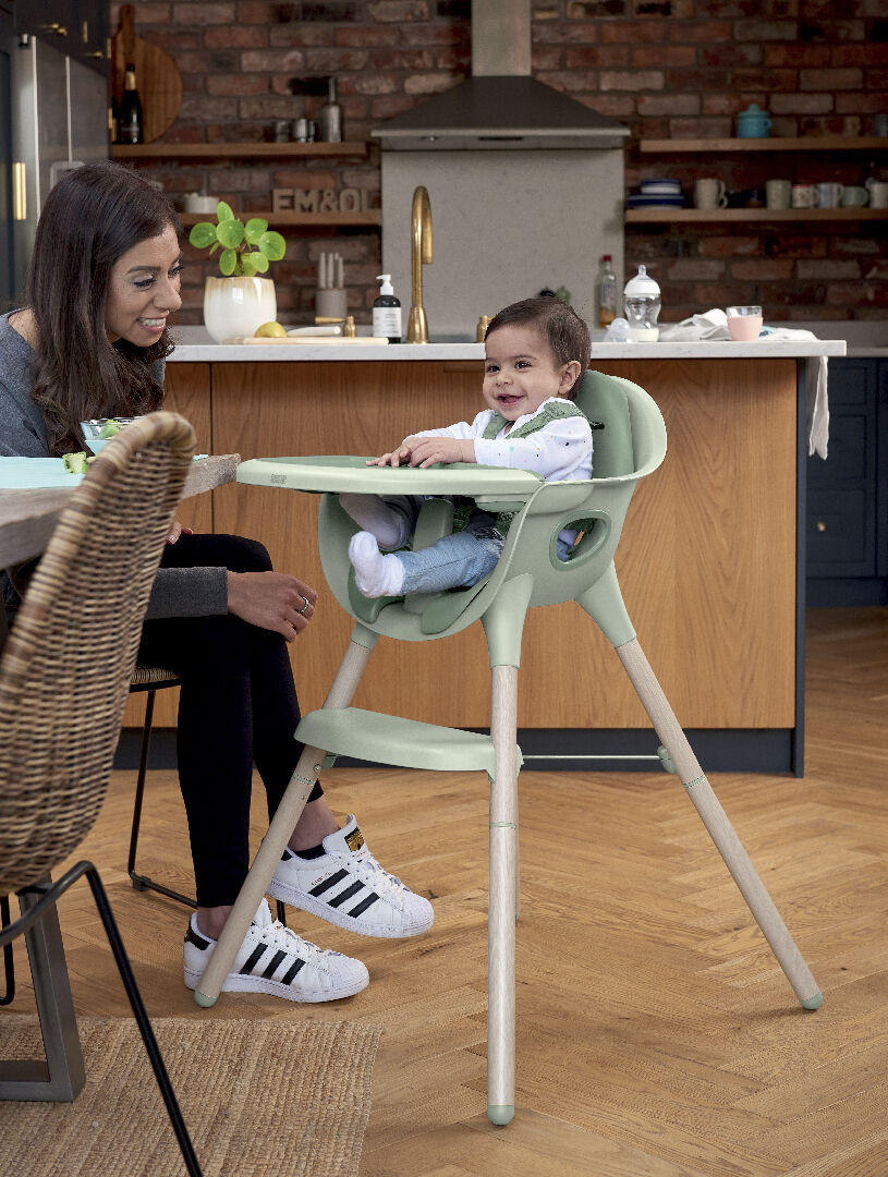 مجموعة مقعد باغ بيبل وكرسي جوس مرتفع أخضر image number 4