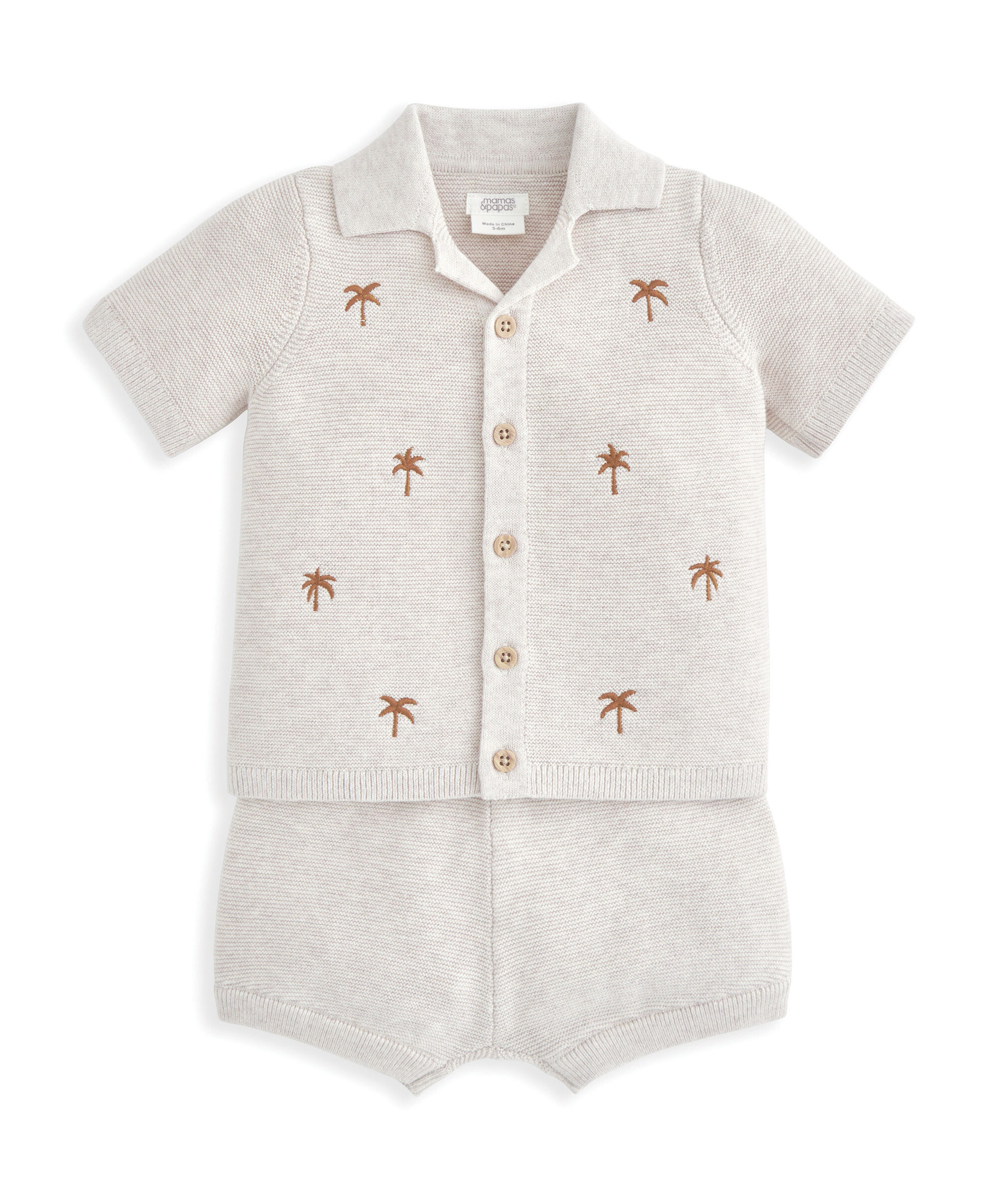 طقم منسوج بتطريزات - قطعتان image number 2