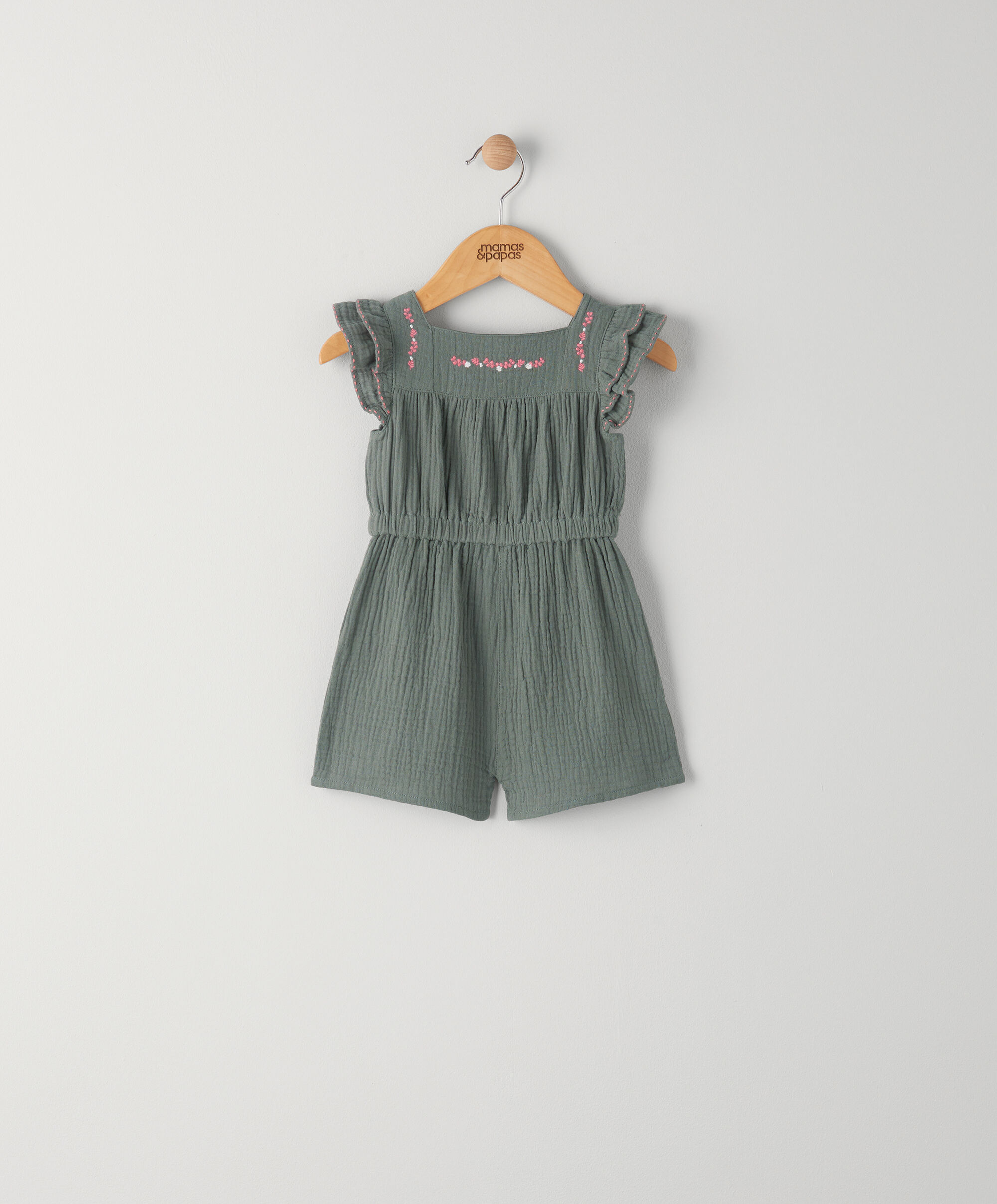 رومبر منسوج مجعد بفتحة رقبة مربعة image number 1