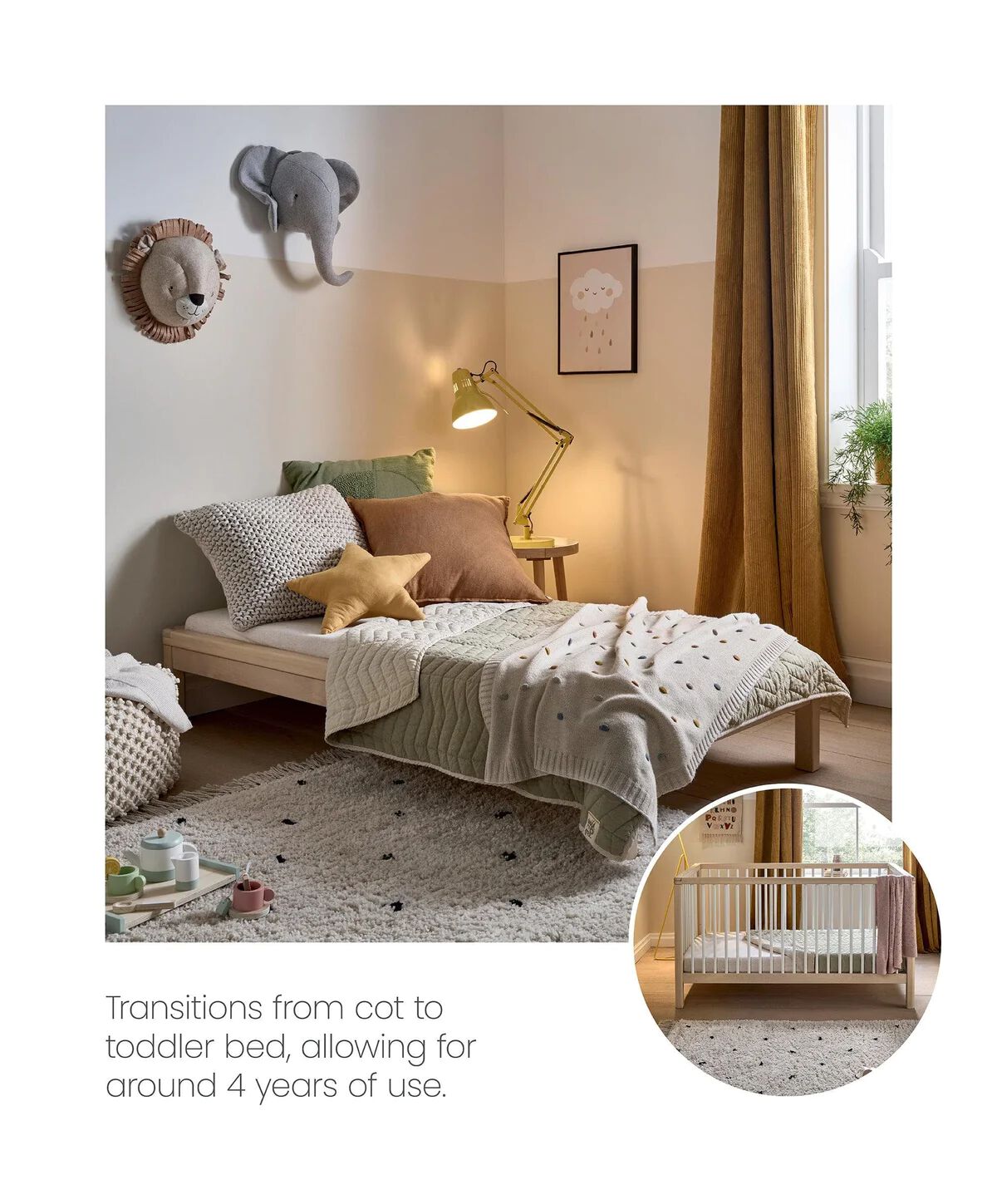 مهد سولو صغير - أخضر image number 3