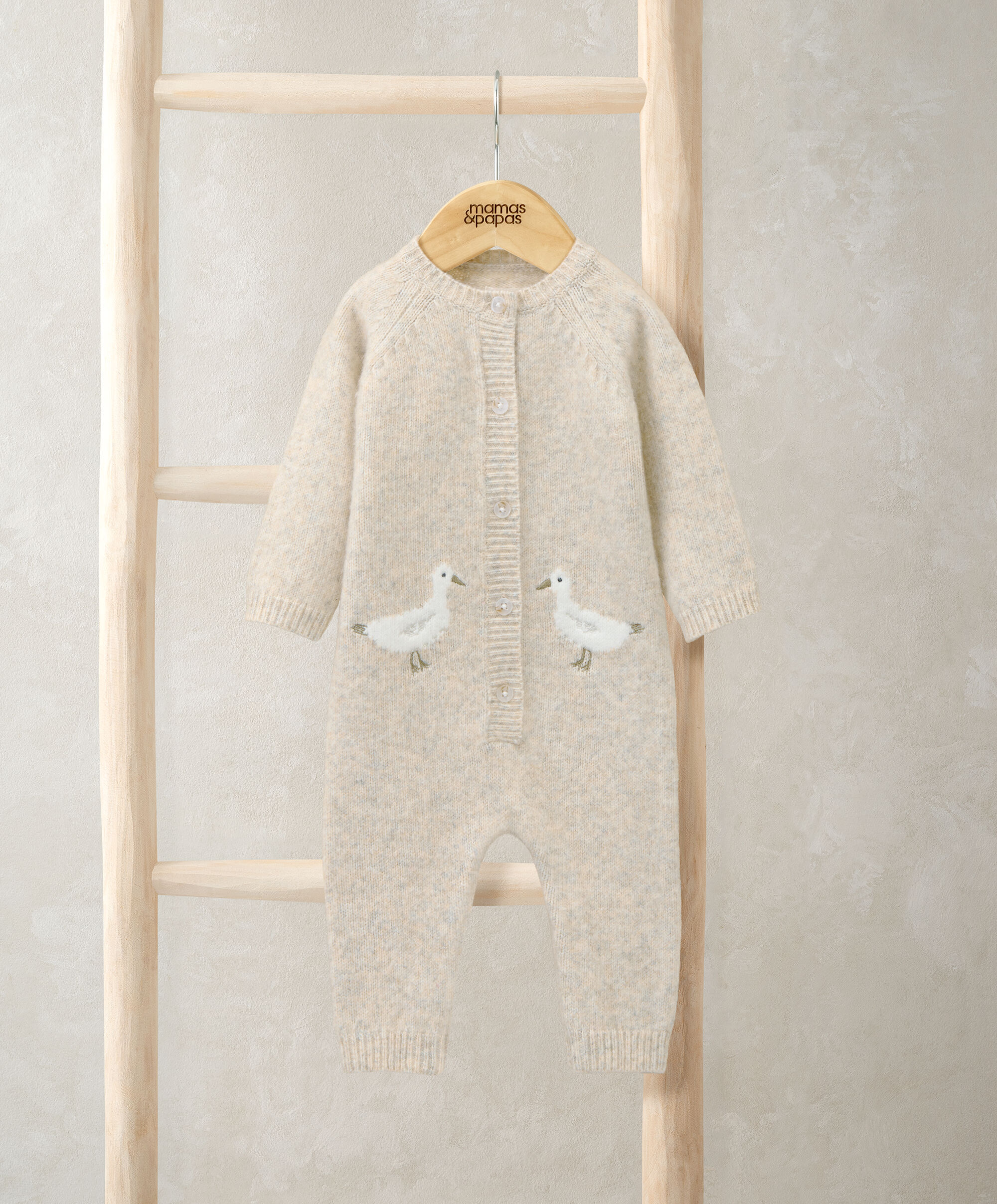 أفرول منسوج بنقشة بط image number 1