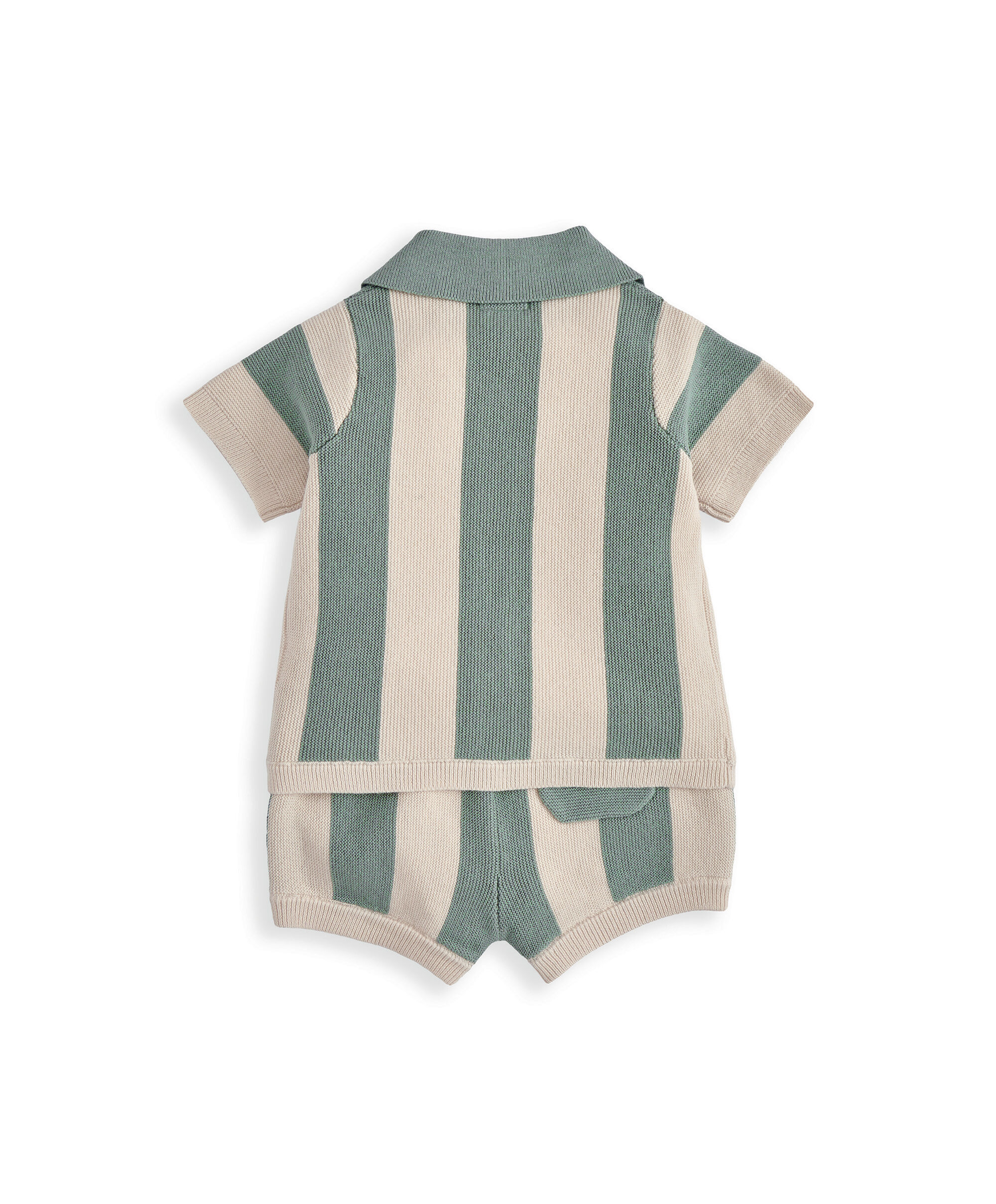 طقم ريزورت منسوج مخطط، قطعتين image number 3