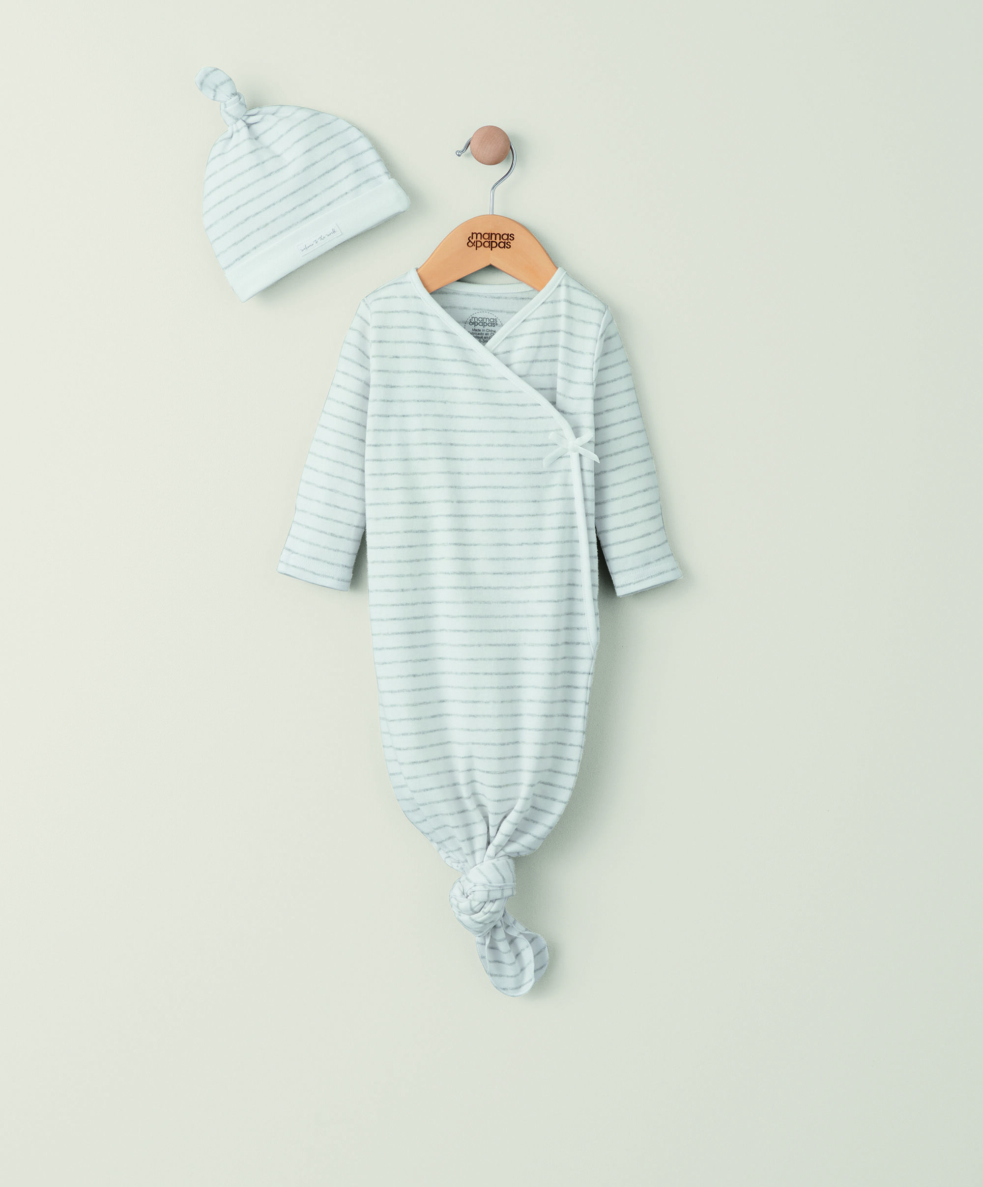 طقم الكل في واحد بعقدة وخطوط - قطعتان image number 1