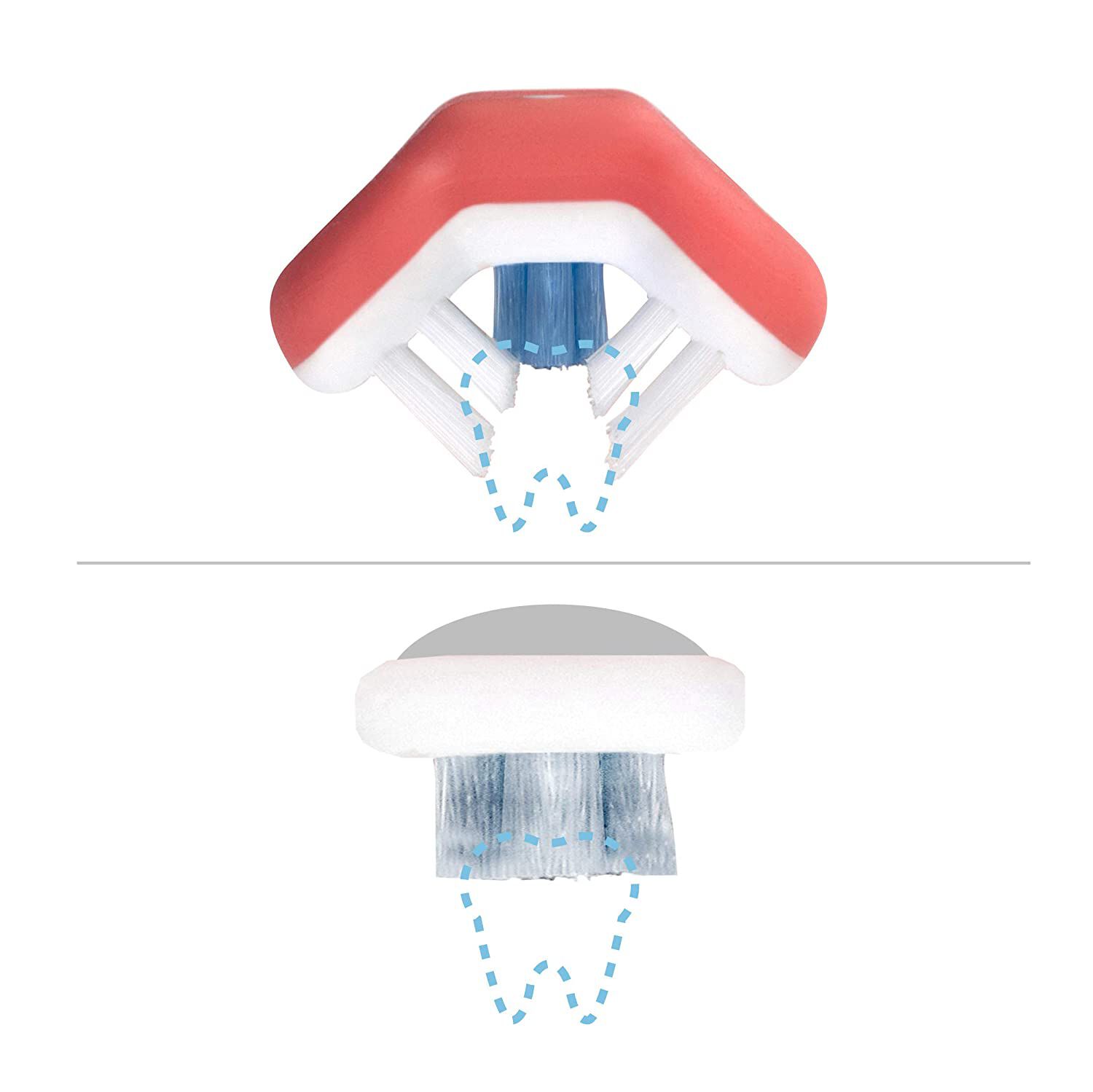 فرشاة توث هاجر سمايل فريدا من فريدا بيبي - وردي image number 6