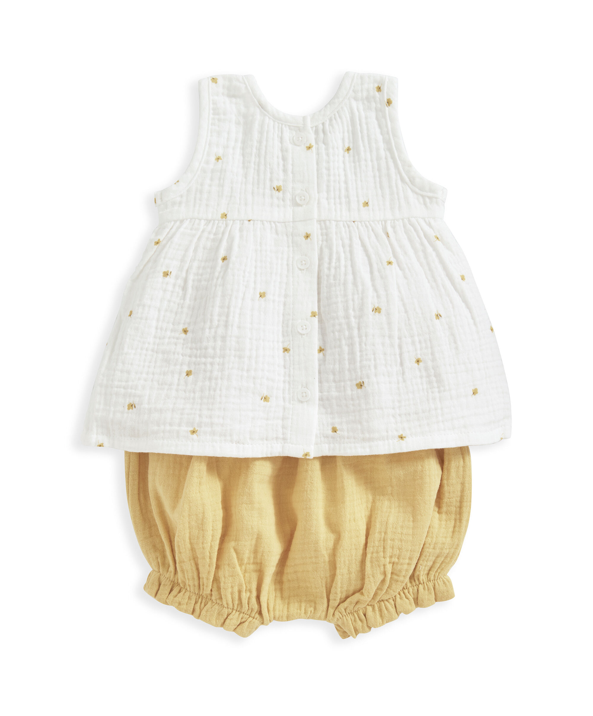 طقم بنقشة زهور بالكامل من قماش قطني - قطعتان image number 3