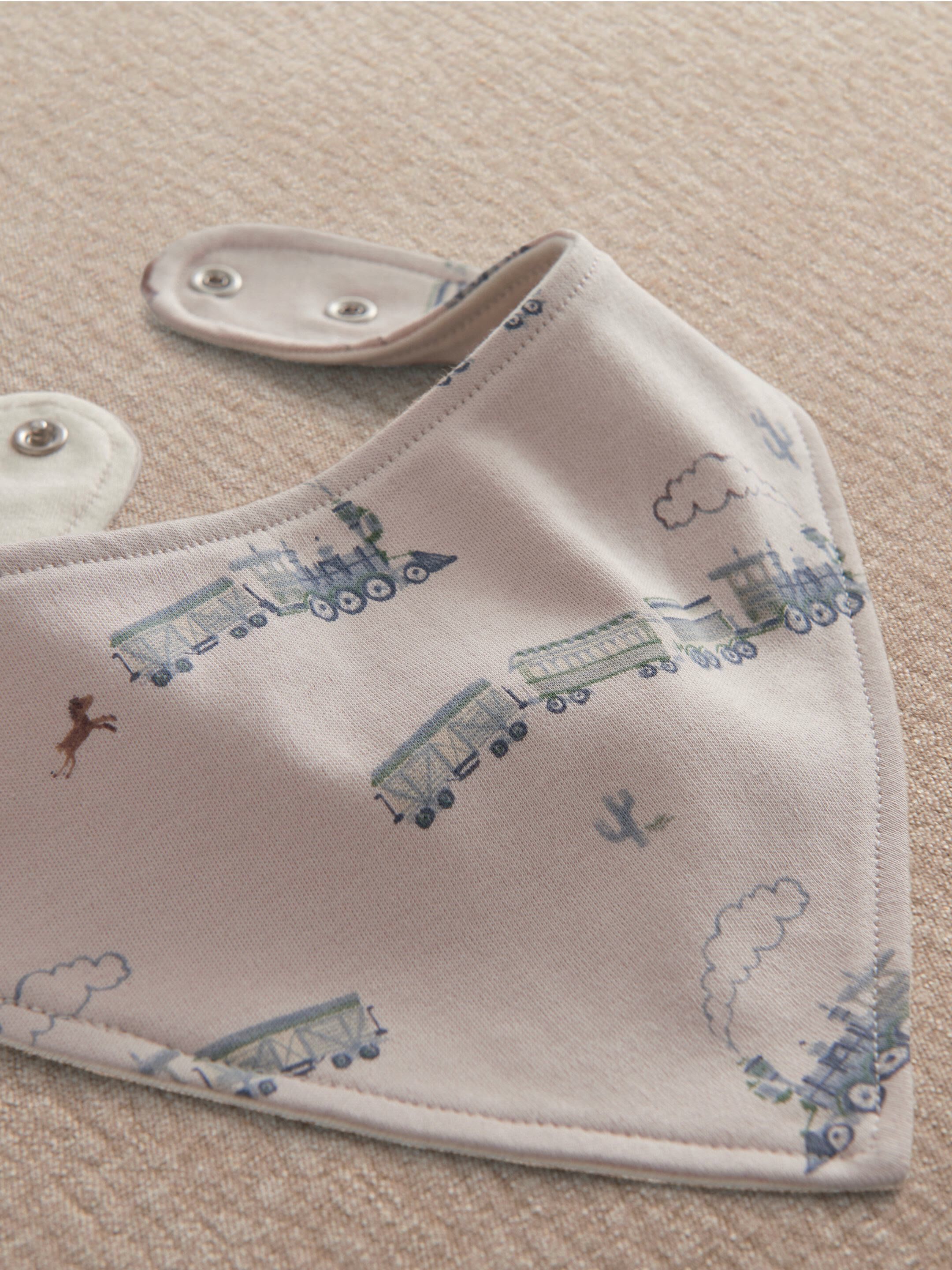 Blue Bandana Bibs (Pack of 3) image number 4