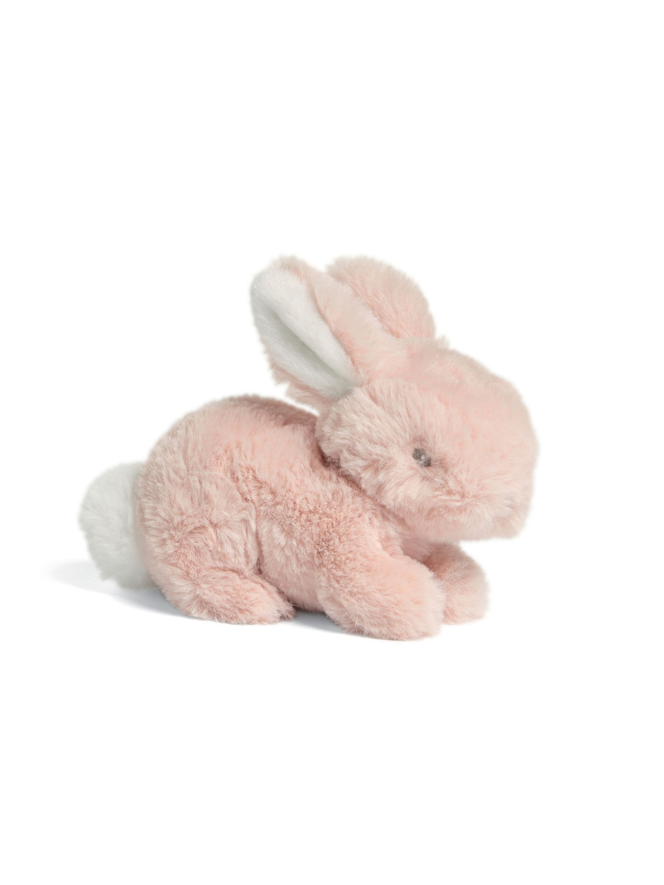 Knitted Collar Romper Baby Gift Set with Pink Blanket & Bunny image number 7