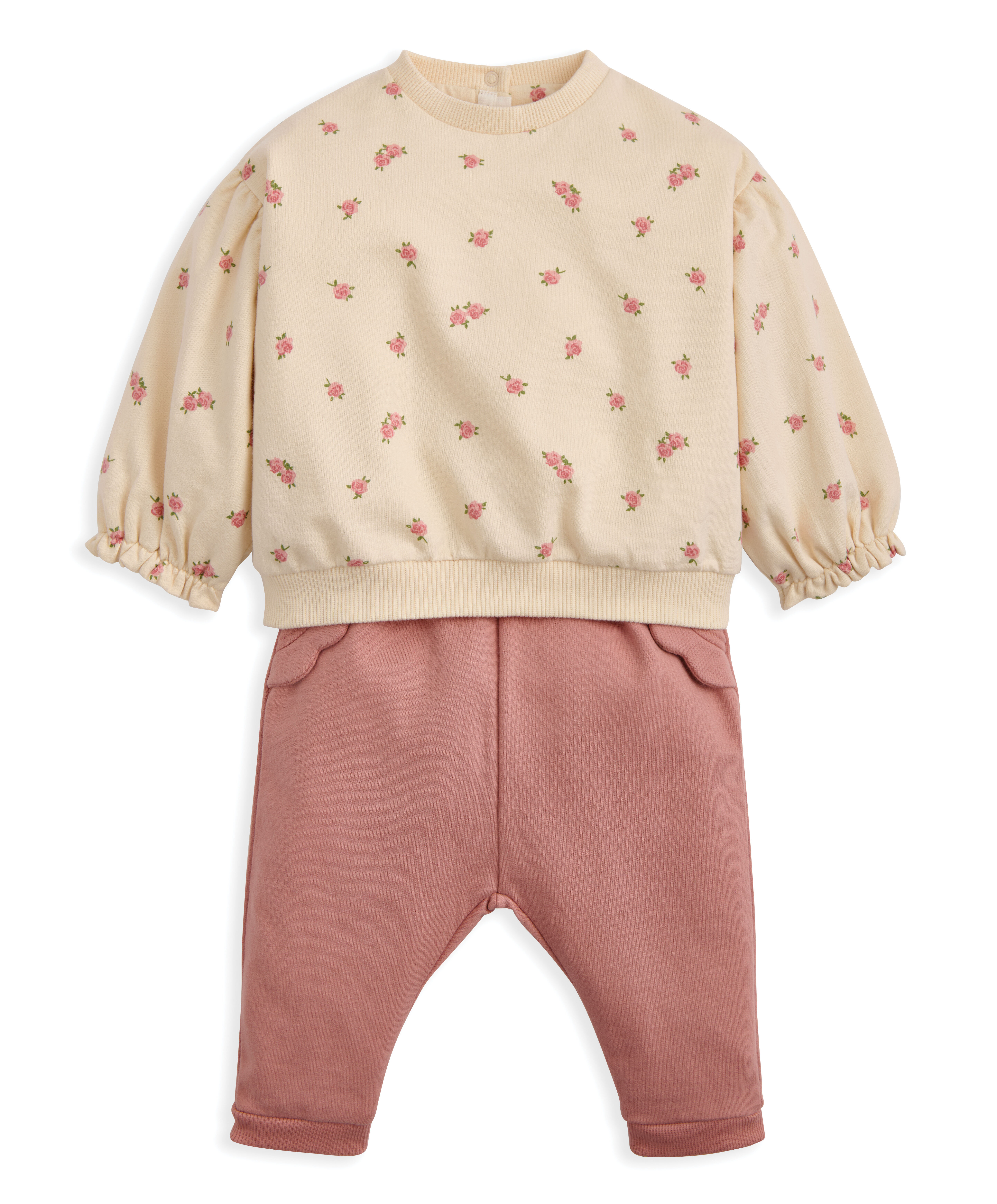 طقم سويت شيرت وبنطال رياضي، قطعتين image number 2