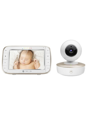 كاميرا فيديو موتورولا محمولة بشاشة 5 بوصات لمراقبة الطفل