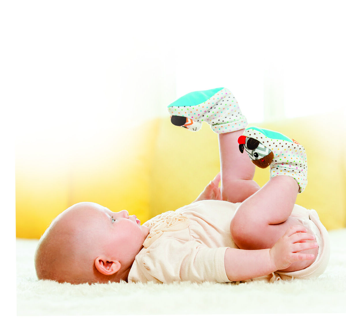 خشخيشة القدمين بتصميم زيبرا/ نمر - إنفانتينو image number 5