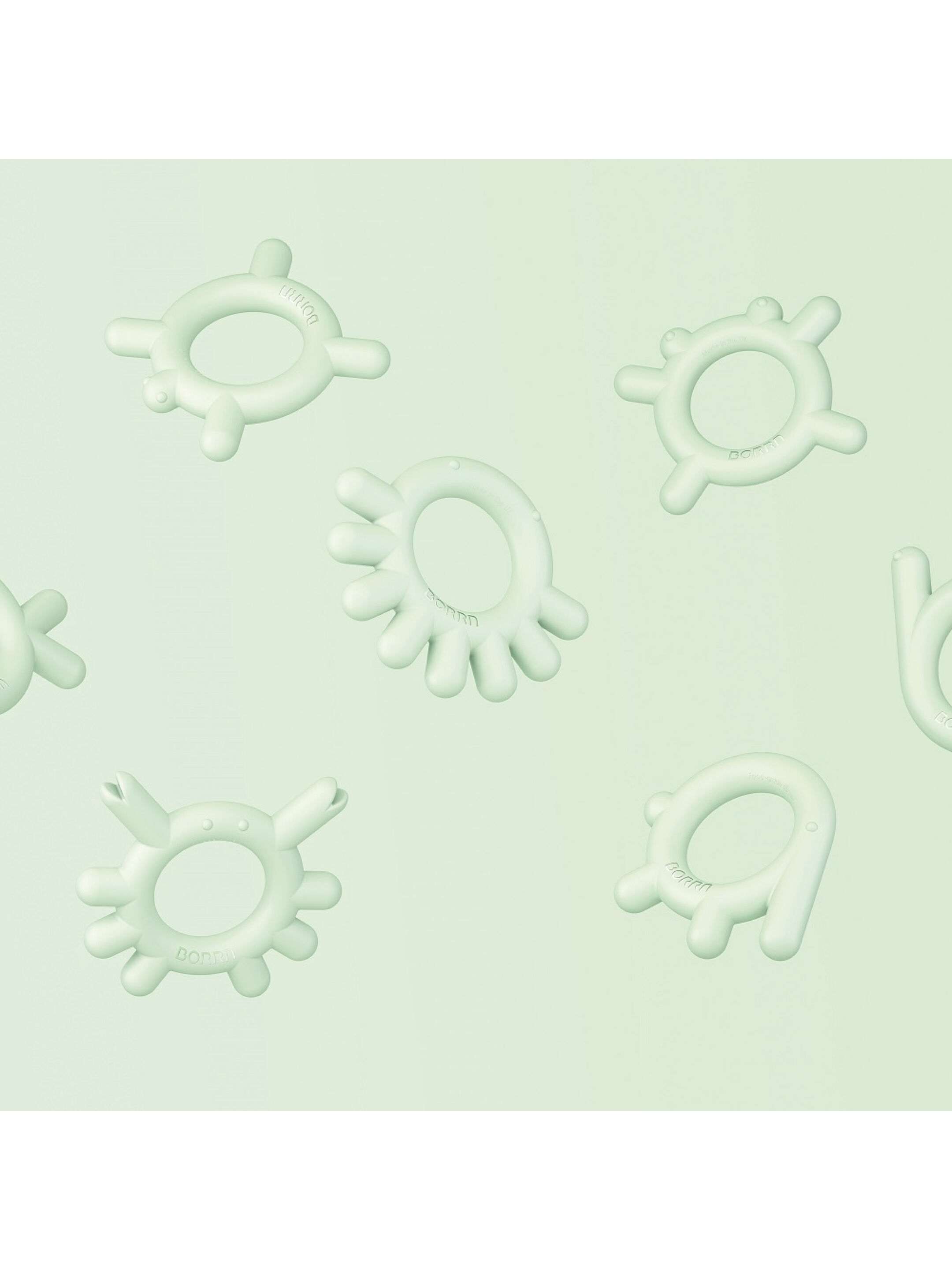 حلقة تسنين سيليكون خالية من مادة بيسفينول أ وغير سامة من بورن - تصميم سلحفاة image number 2