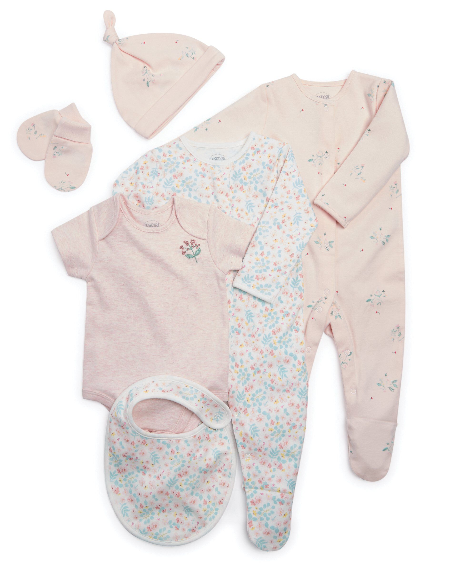 طقم باللون الوردي - 6 قطع image number 1