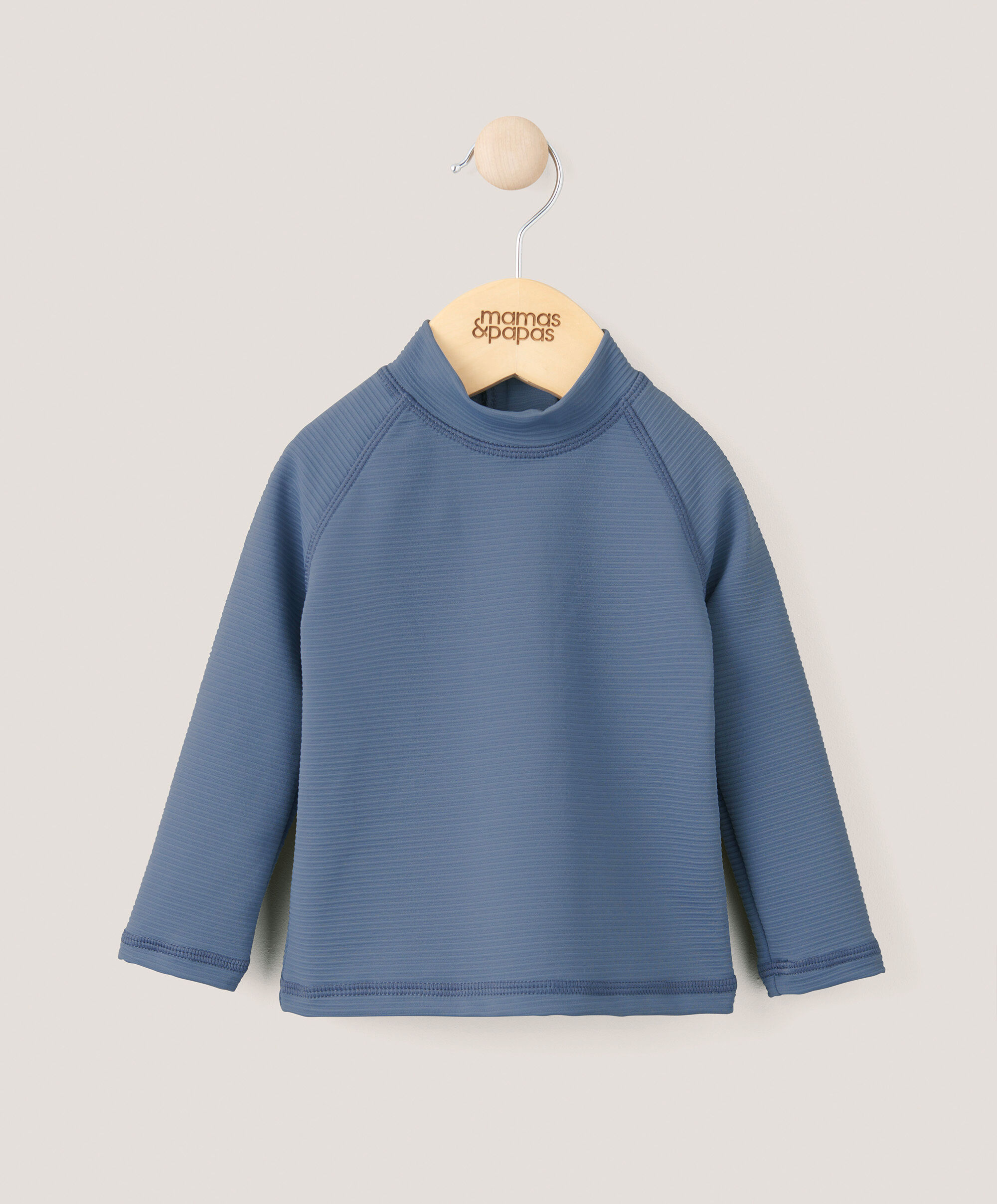 بلوزة سباحة بتصميم مضلع - أزرق