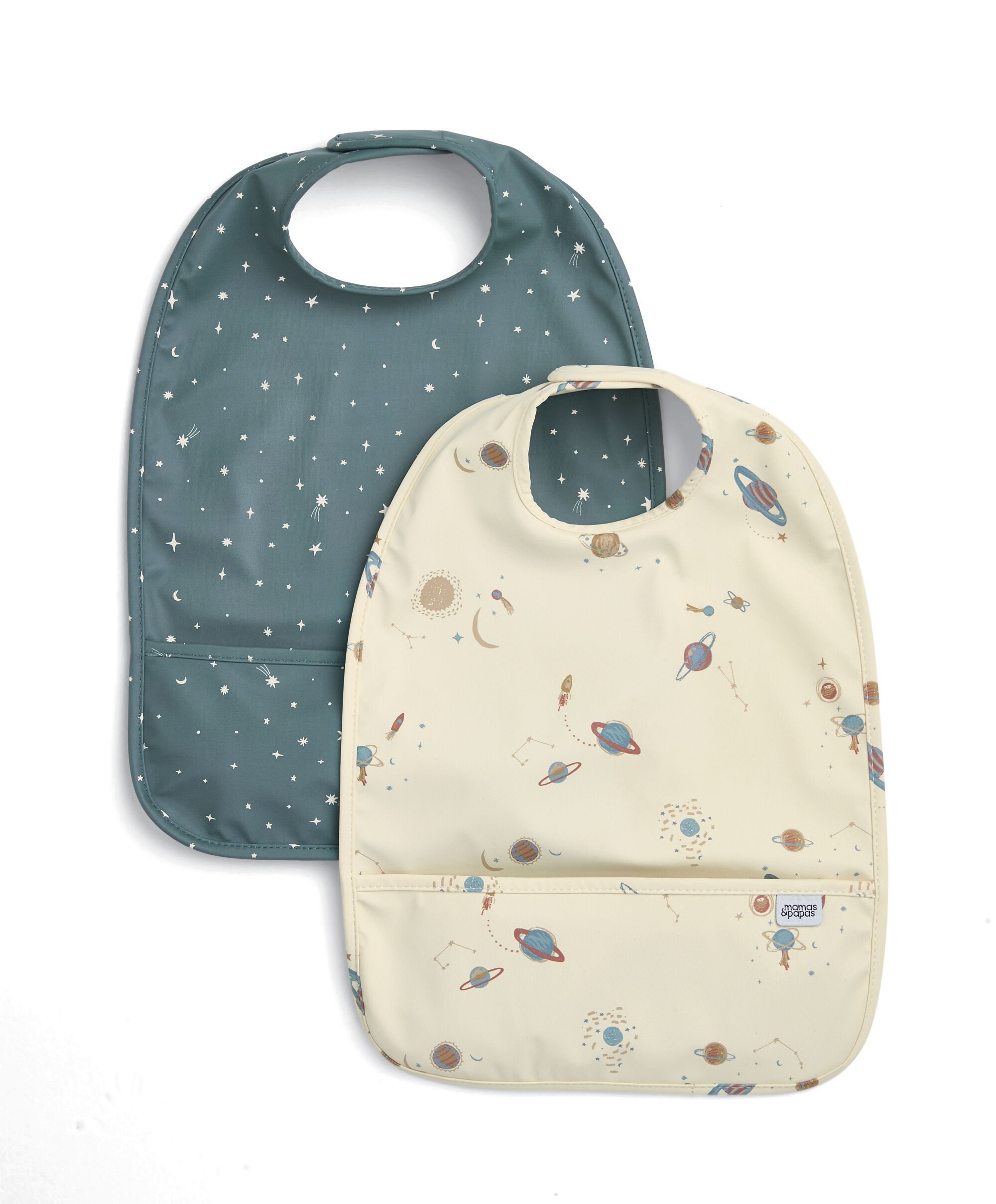Scoop Bibs (Pack of 2) - Rocket Space