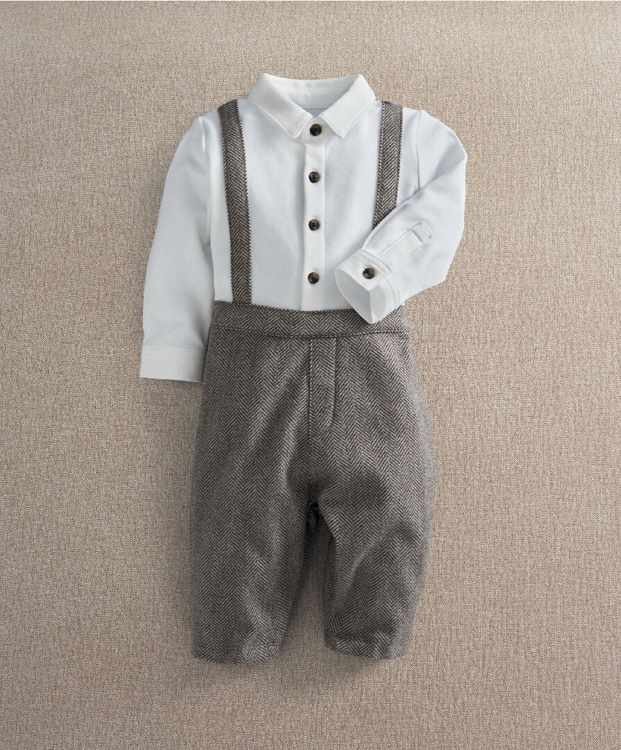Herringbone Mock Romper