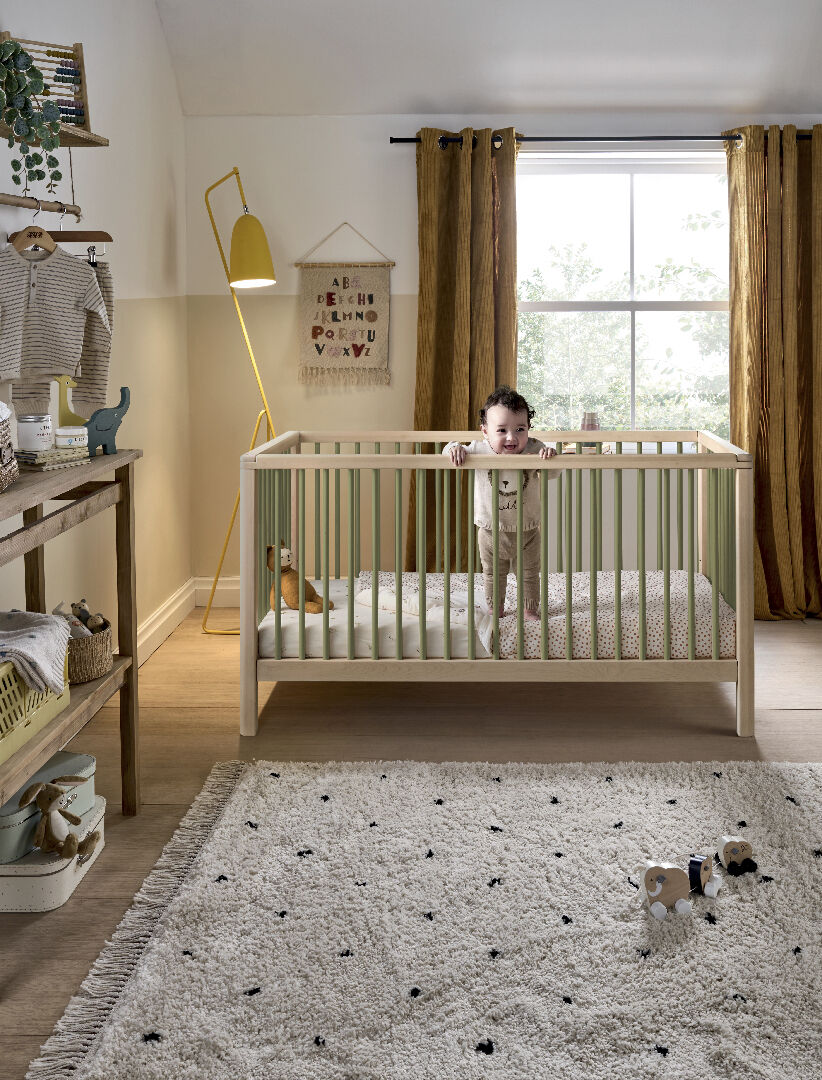 مهد سولو صغير - أخضر طبيعي image number 1