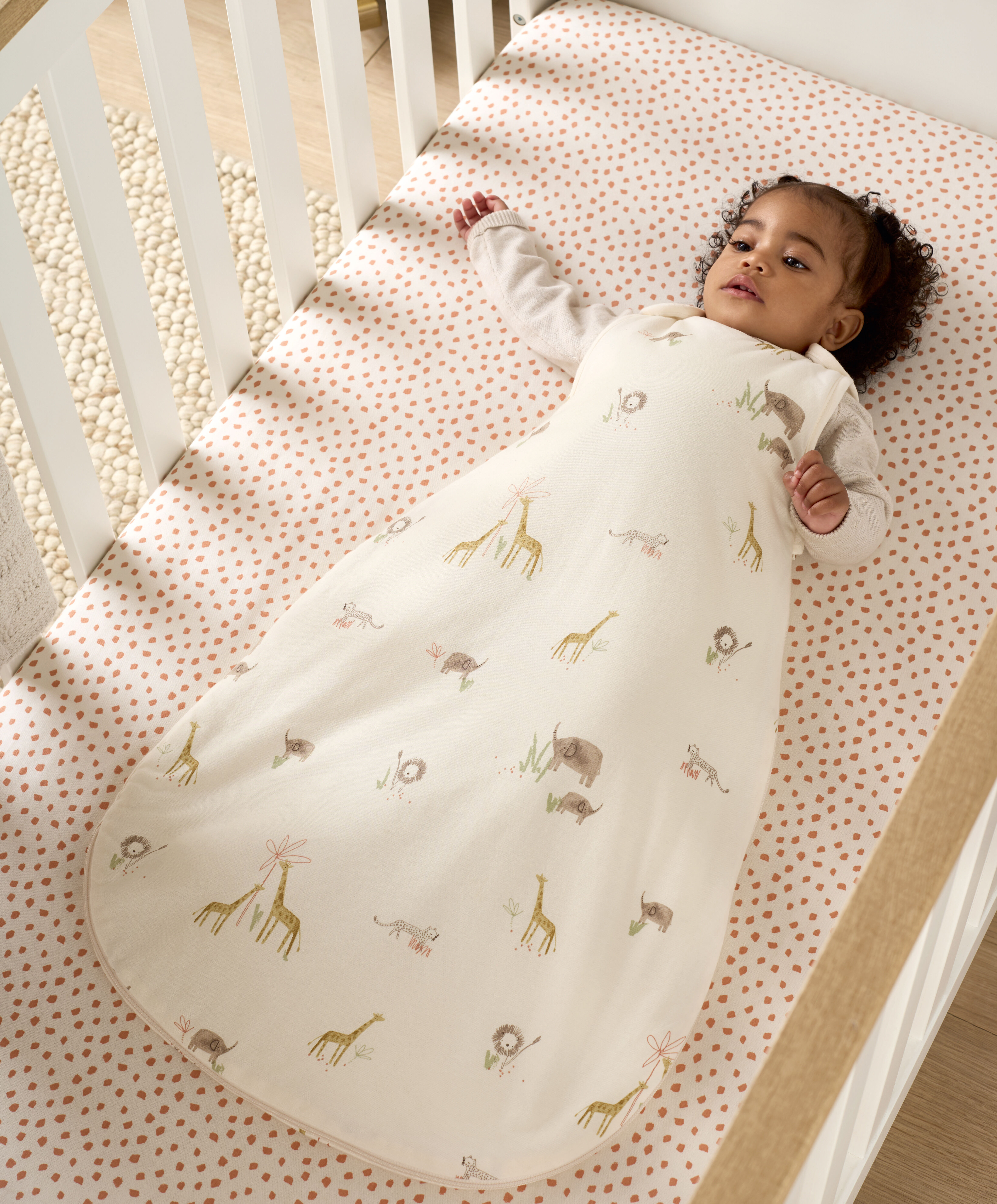 كيس نوم دريم بود للأطفال منذ الولادة حتى 6 شهور بنقشة غابة- معدل دفء 2.5 image number 4