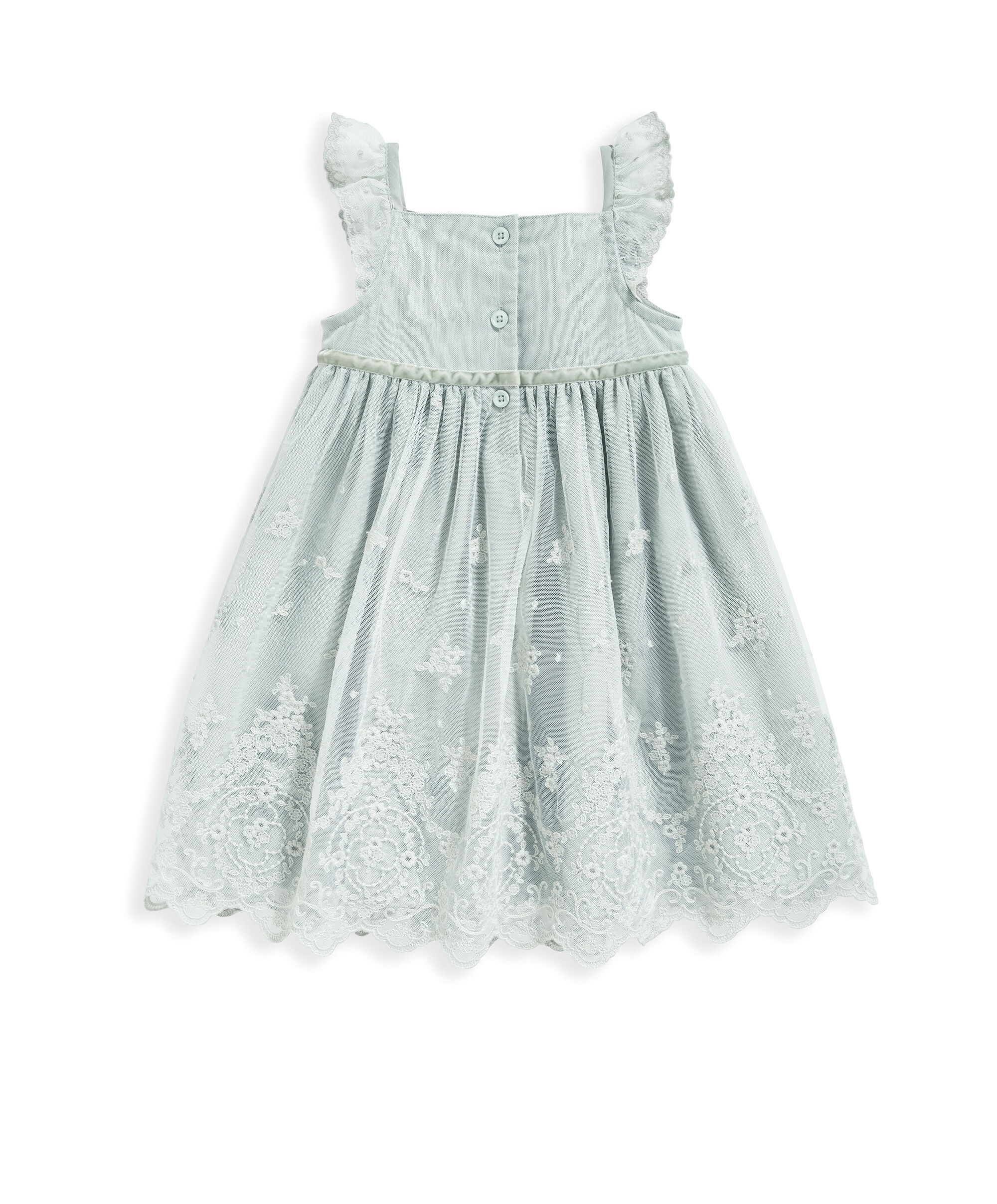 فستان دانتيل - أزرق image number 3