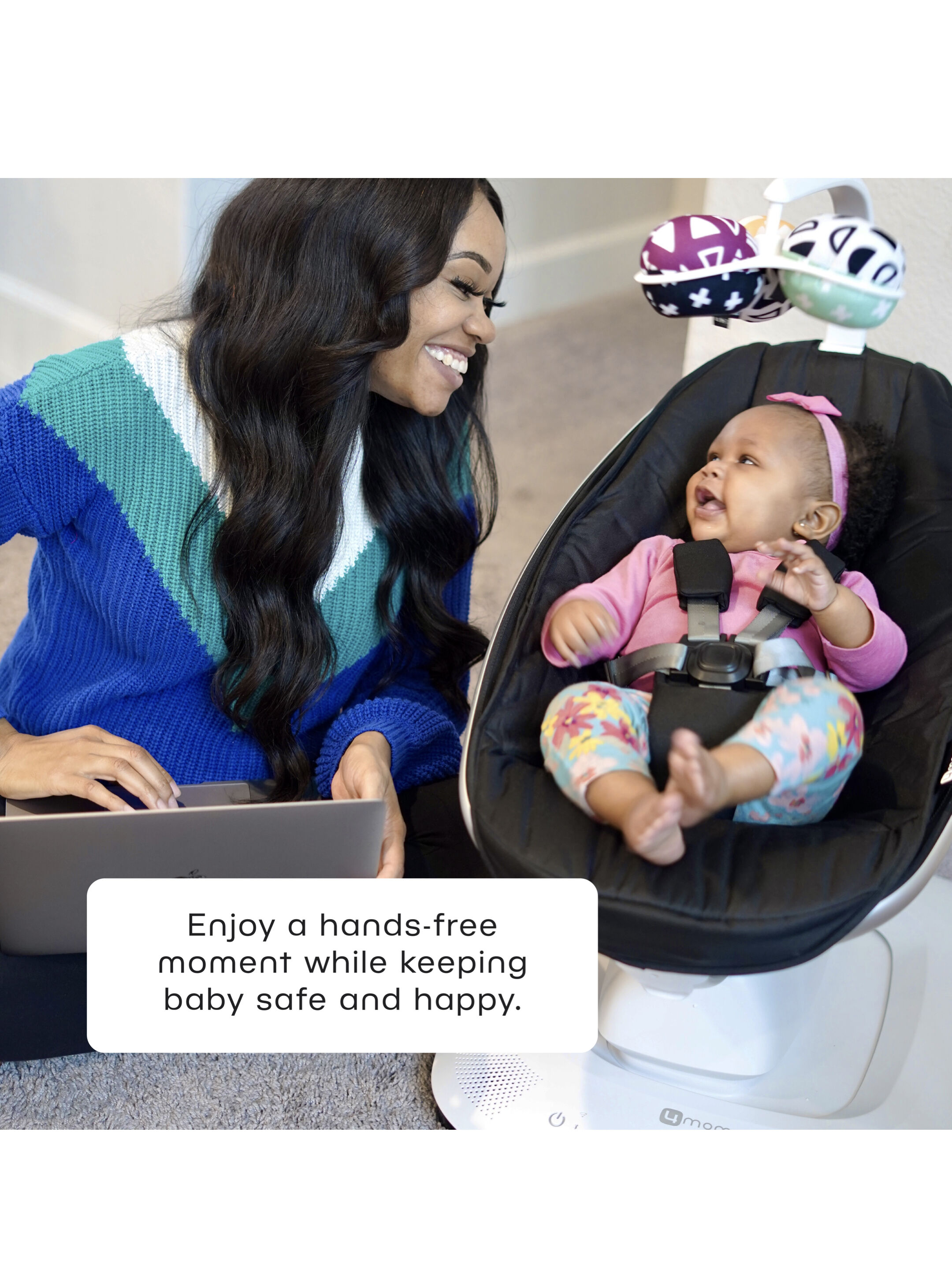 كرسي هزاز مامارو متعدد الحركات من فور ممز - أسود image number 4