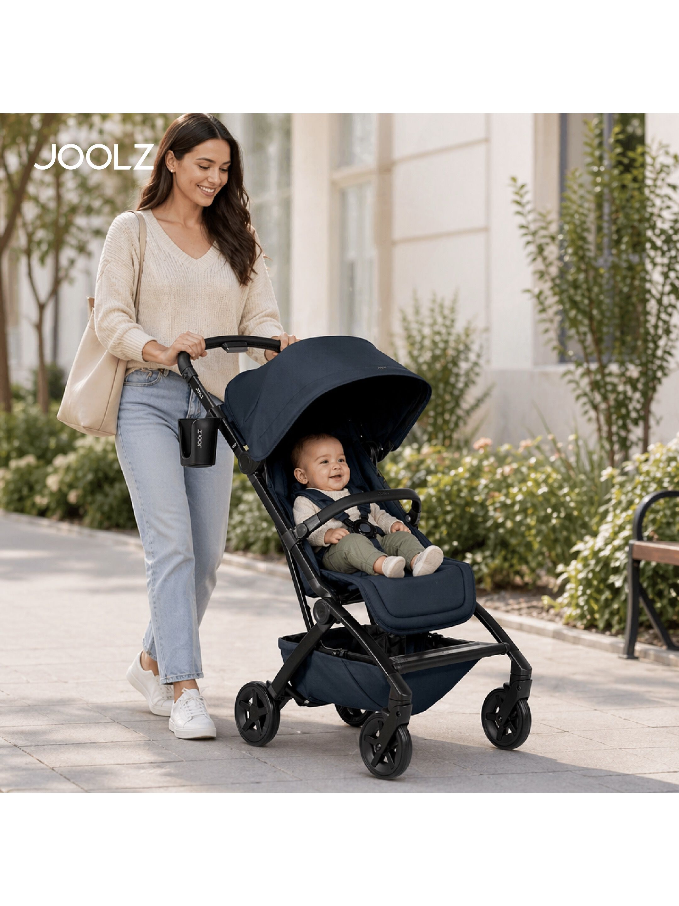 Joolz Aer2 buggy with Bumper Bar + Cup Holder (Dark navy Blue) image number 2