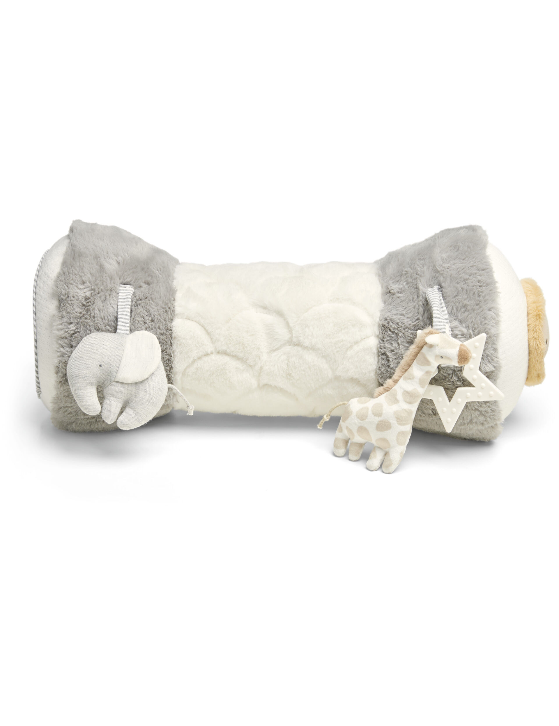 وسادة ملفوفة ويلكم تو ذا وورلد لوقت الاستلقاء على البطن بتصميم فيل - أزرق image number 2