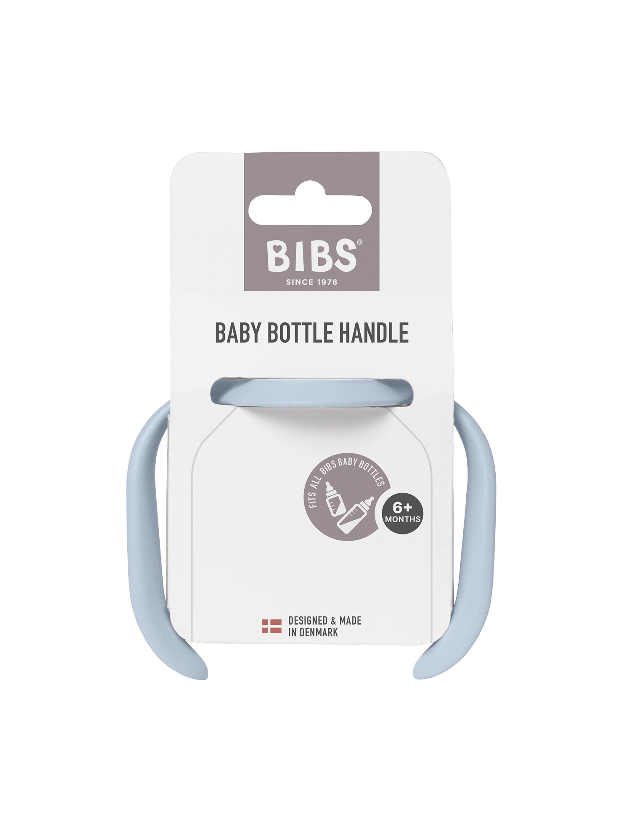 BIBS Baby Bottle Handle Baby Blue