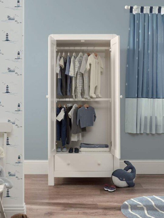 خزانة ملابس دوفر لغرفة الأطفال ببابين - أبيض image number 4