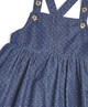 فستان دينم بتصميم مريلة من قماش دوبي image number 3
