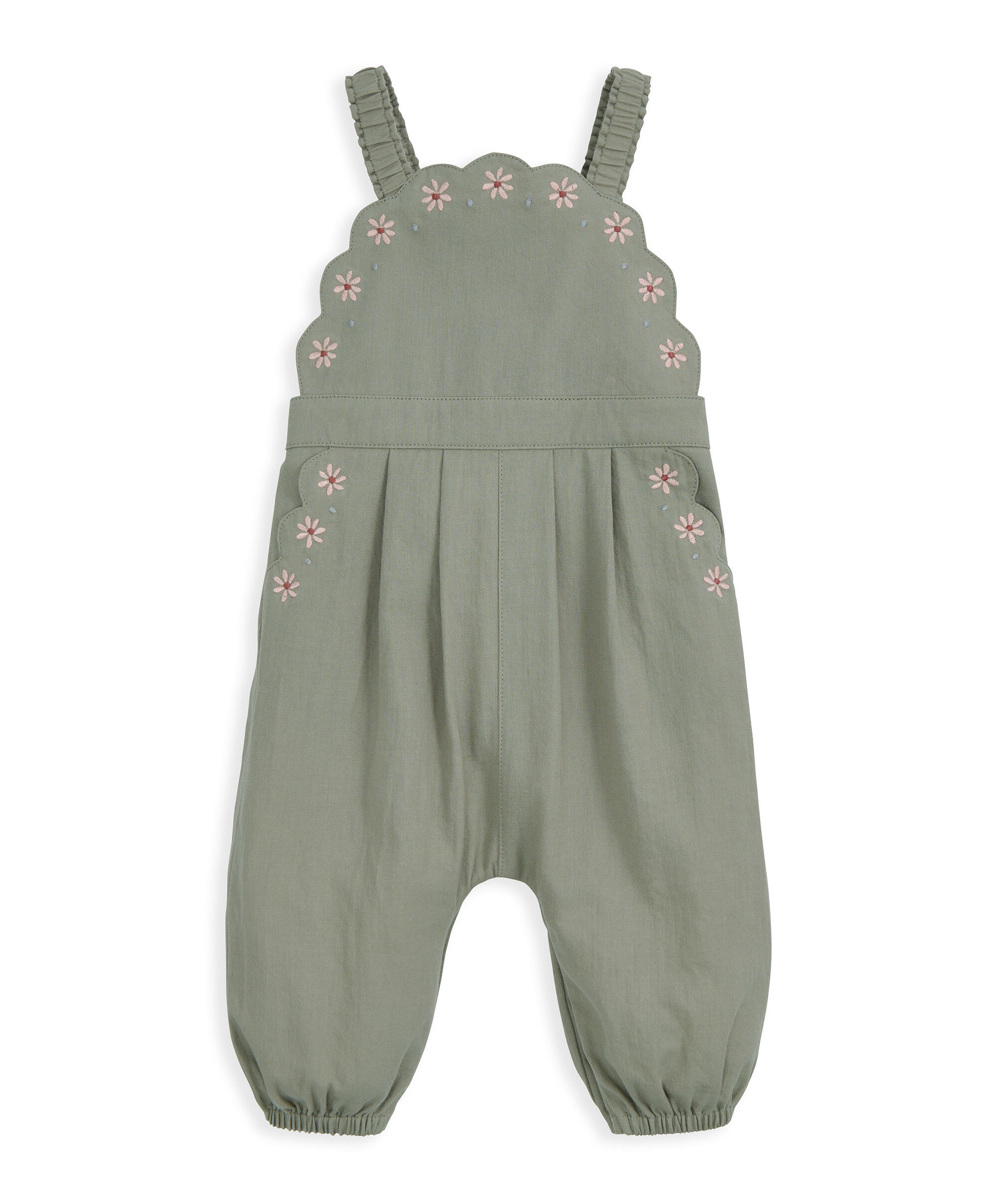 طقم دنغري بتفاصيل صدفية وطوق للرأس، قطعتين image number 3