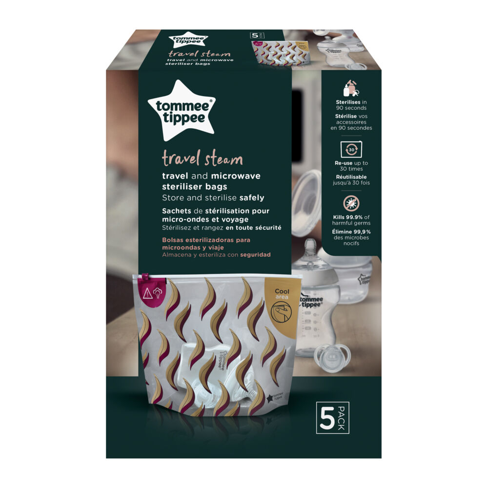 حقيبة التعقيم للسفر ميد فور مي من تومي تيببي، 5 قطع image number 2