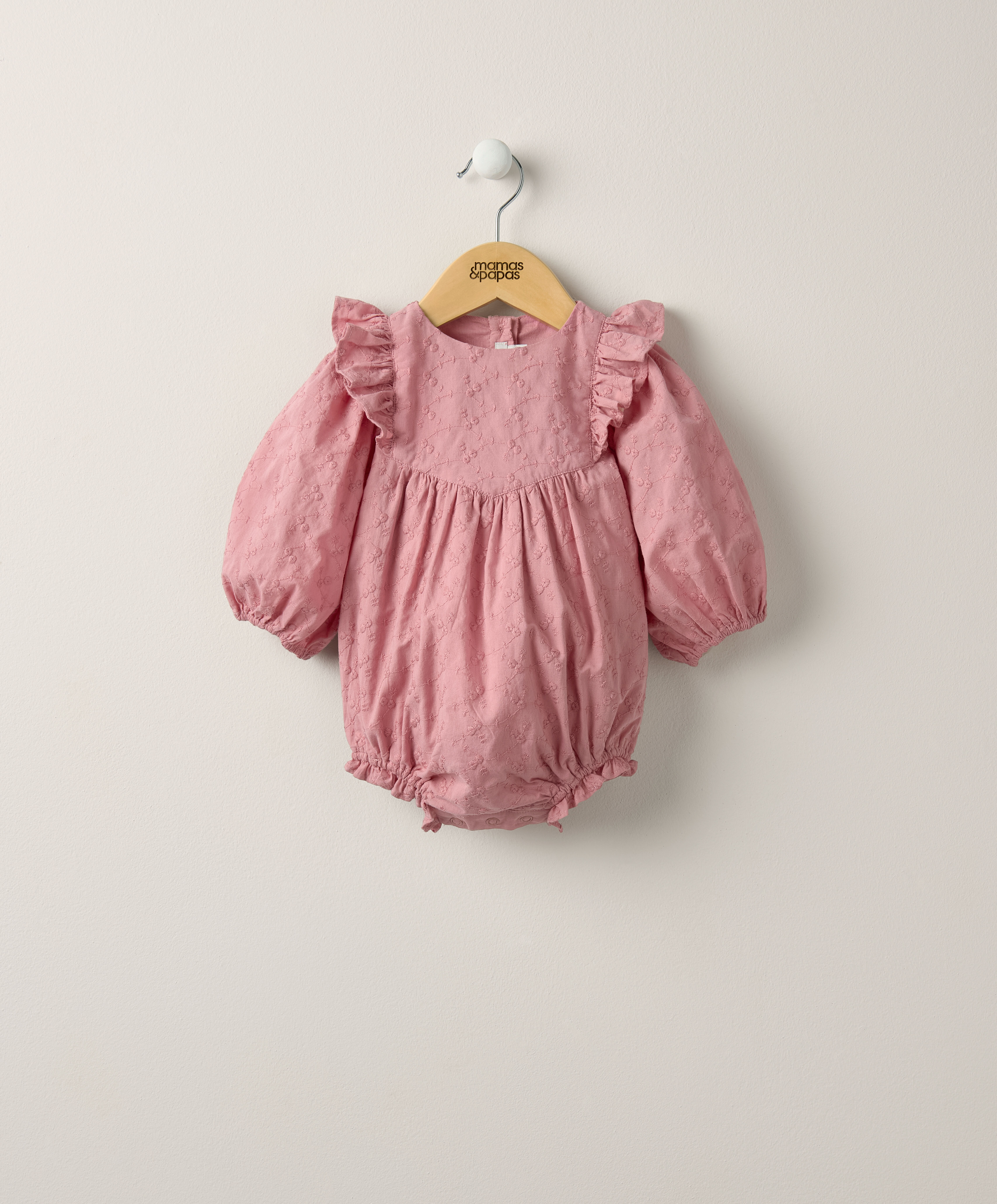 رومبر بتطريز إنجليزي - وردي image number 4