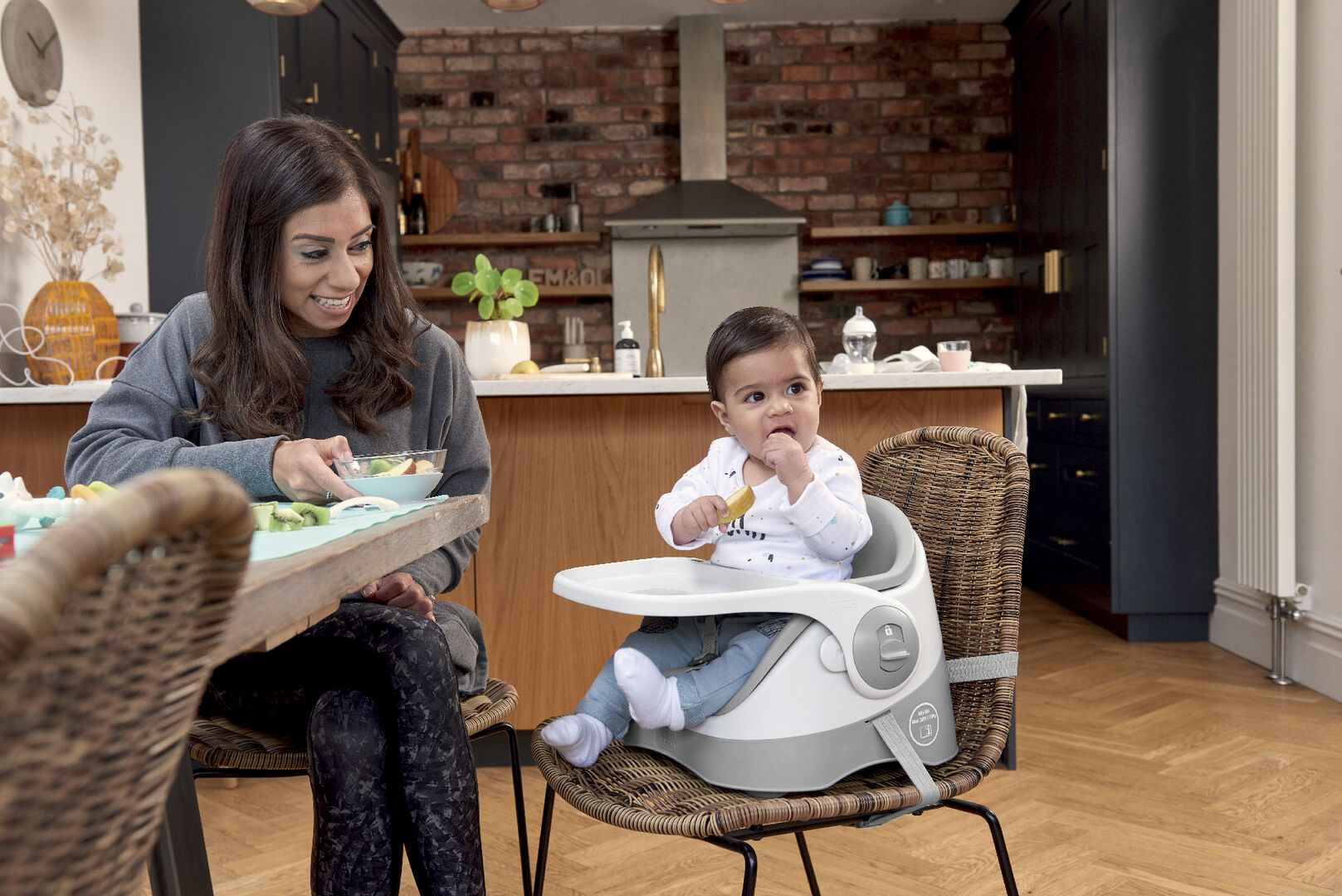 مقعد داعم بيبي باد للأطفال - رمادي image number 3